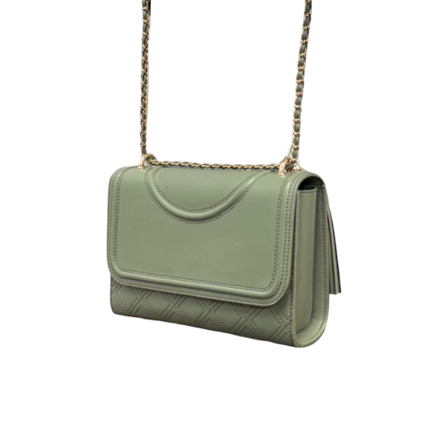 Ladies Leather Diamond Quilted Bag