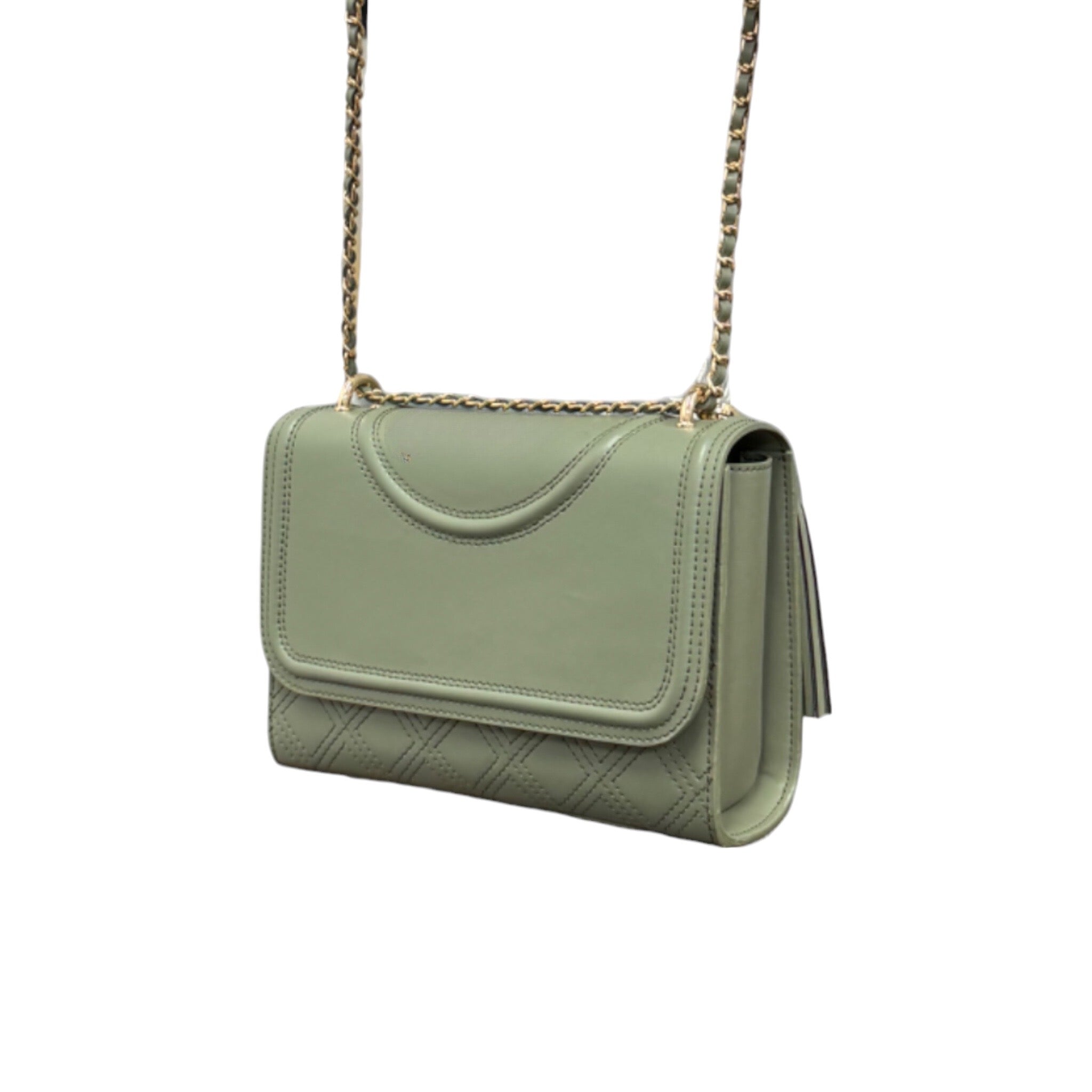 Ladies Leather Diamond Quilted Bag