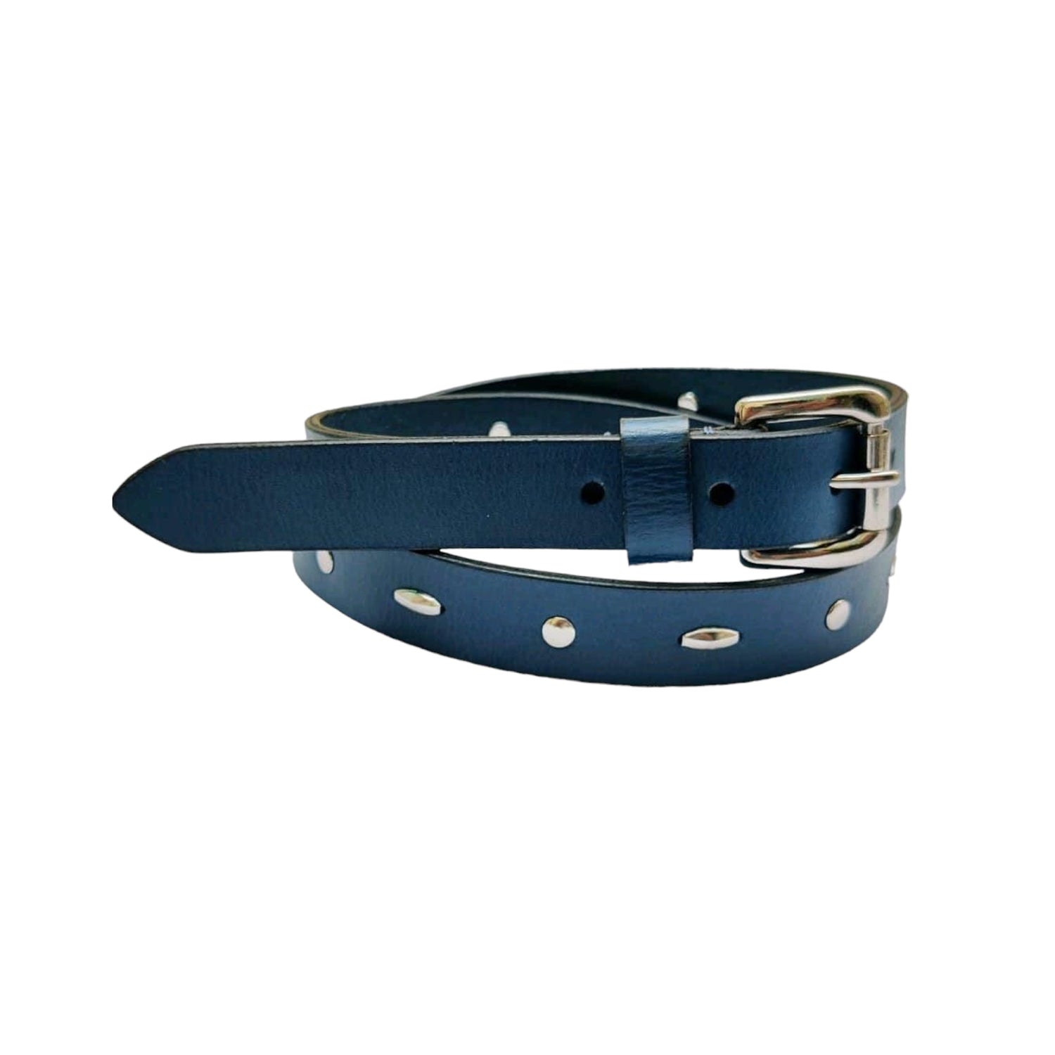 Mens Metal Trim Belt