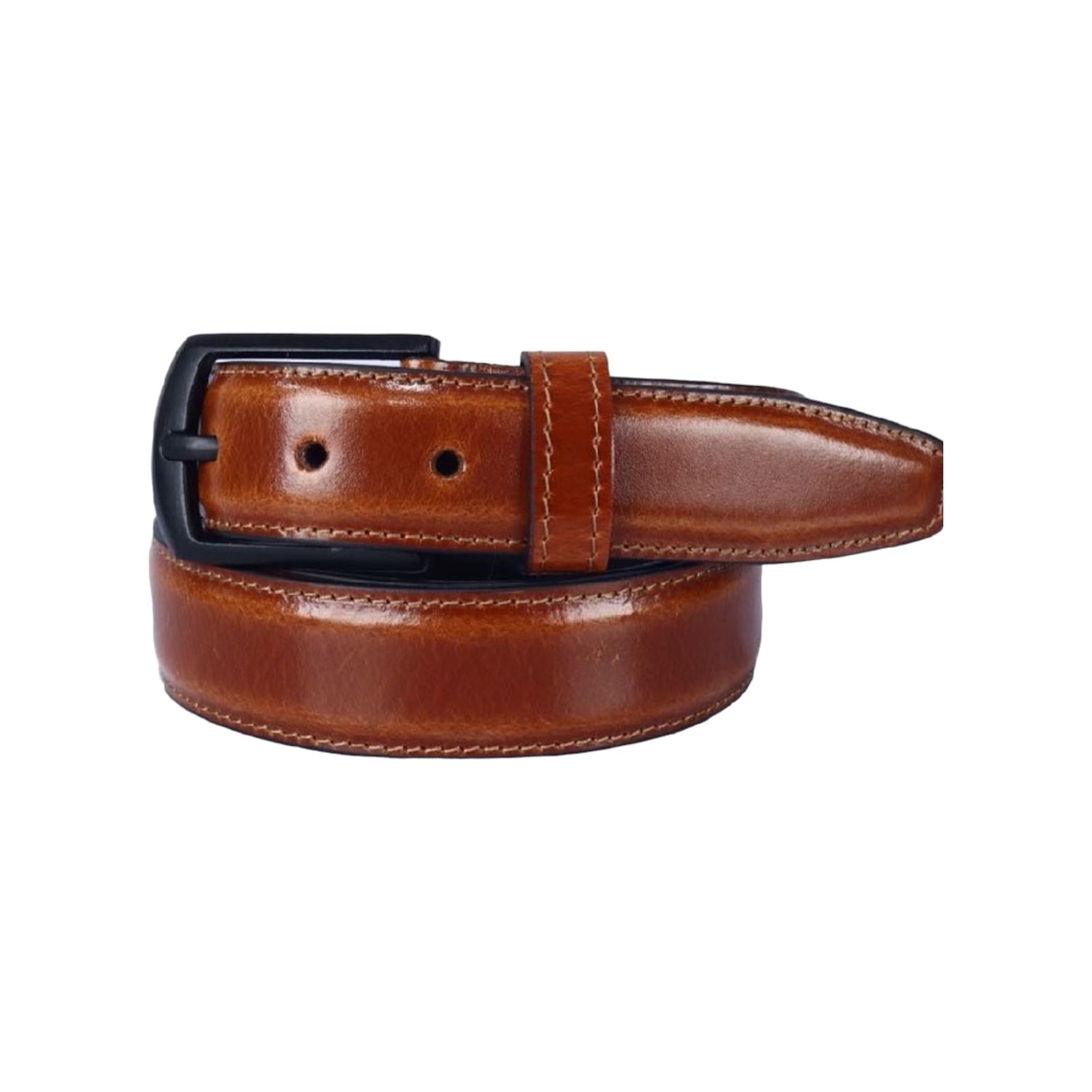 Mens Two Tone Leather Finish Belt