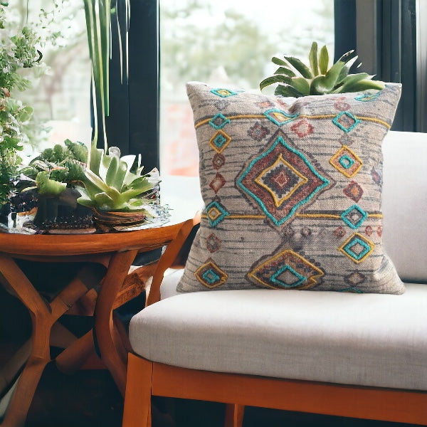 Boho Handtufted Cushion Cover