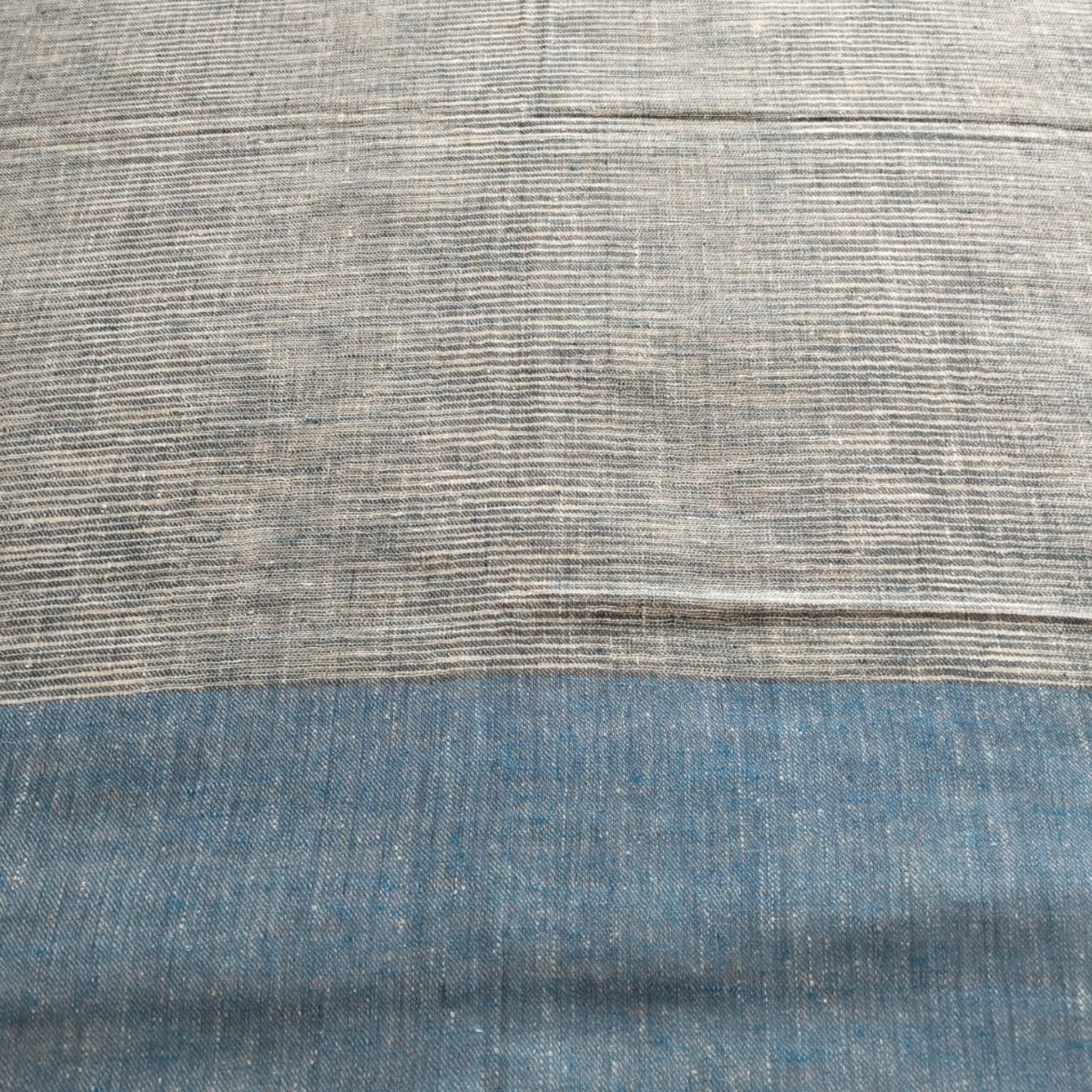 Handmade Tie Dye Blue Striped Pashmina