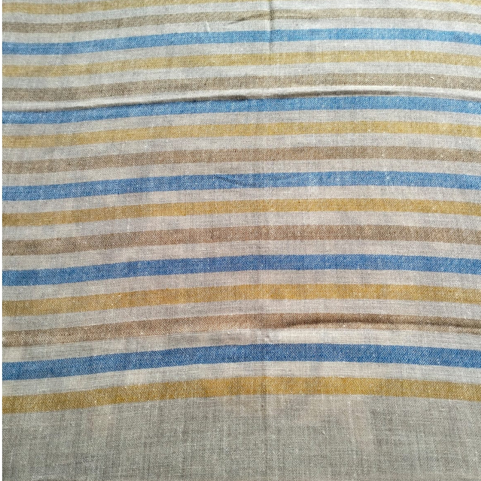 Multicolor Golden Blue Khatiras Pashmina Shawl