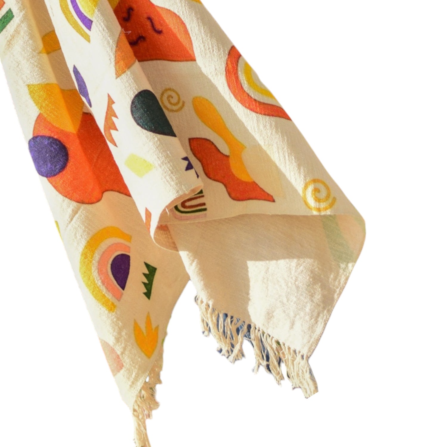 Natural Cotton Kids Digital Print Sofa Throw