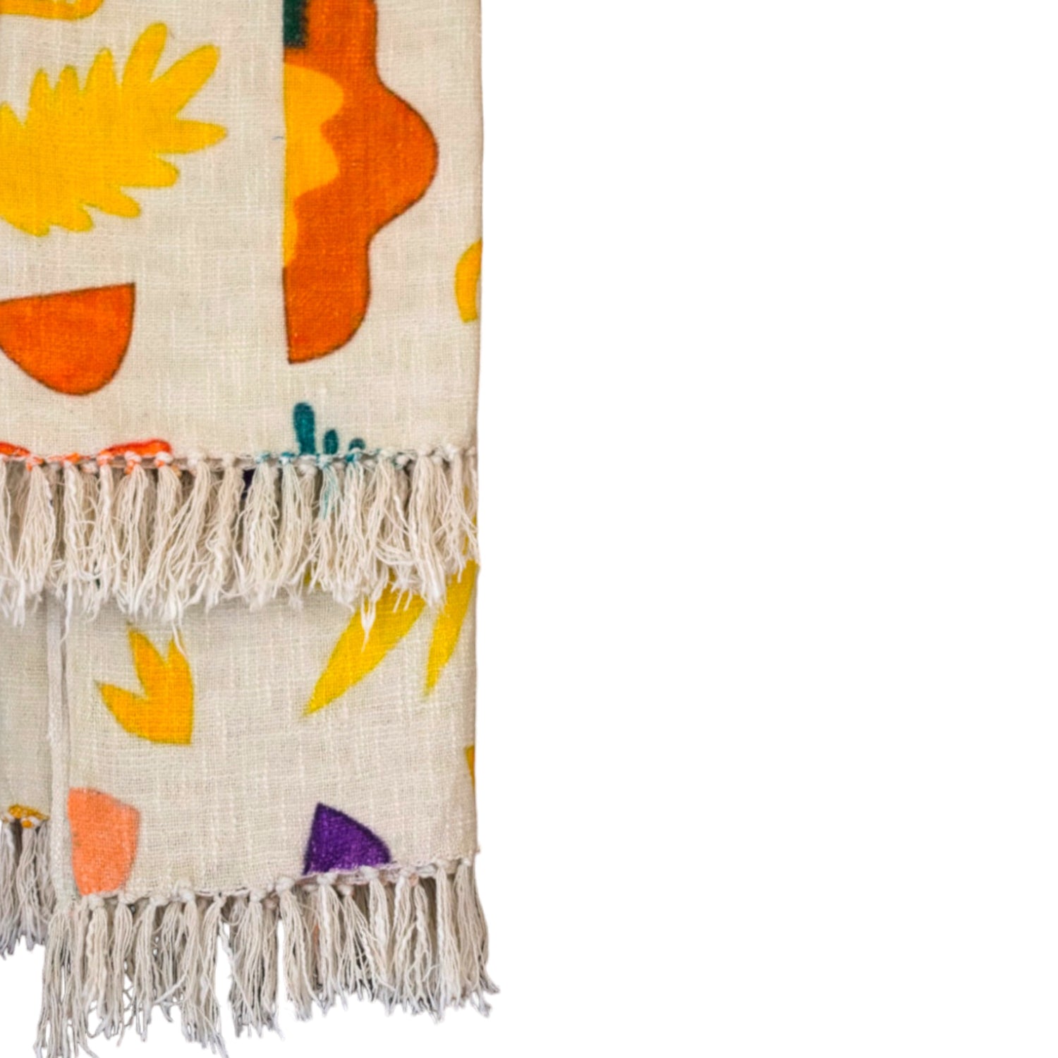 Natural Cotton Kids Digital Print Sofa Throw