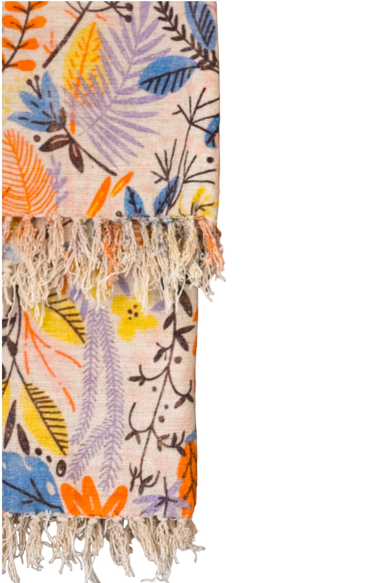 Natural Springtime Digital Print Sofa Throw