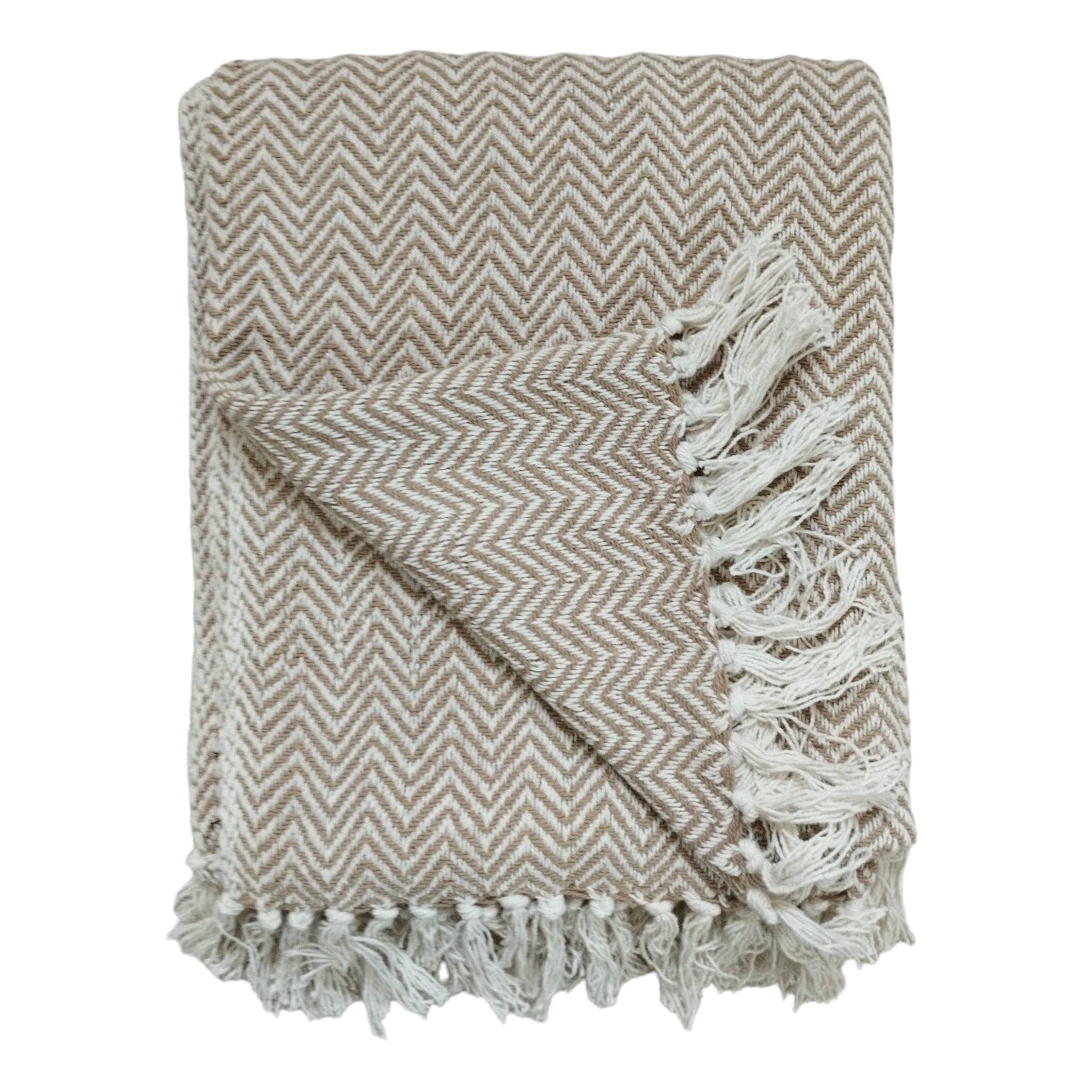 Natural Light Woven Sofa Throw