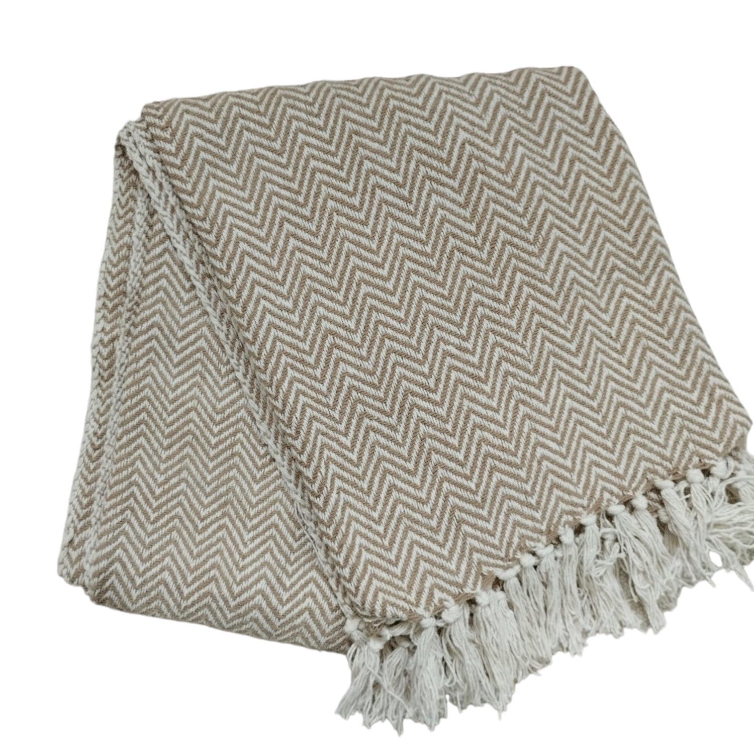 Natural Light Woven Sofa  Throw