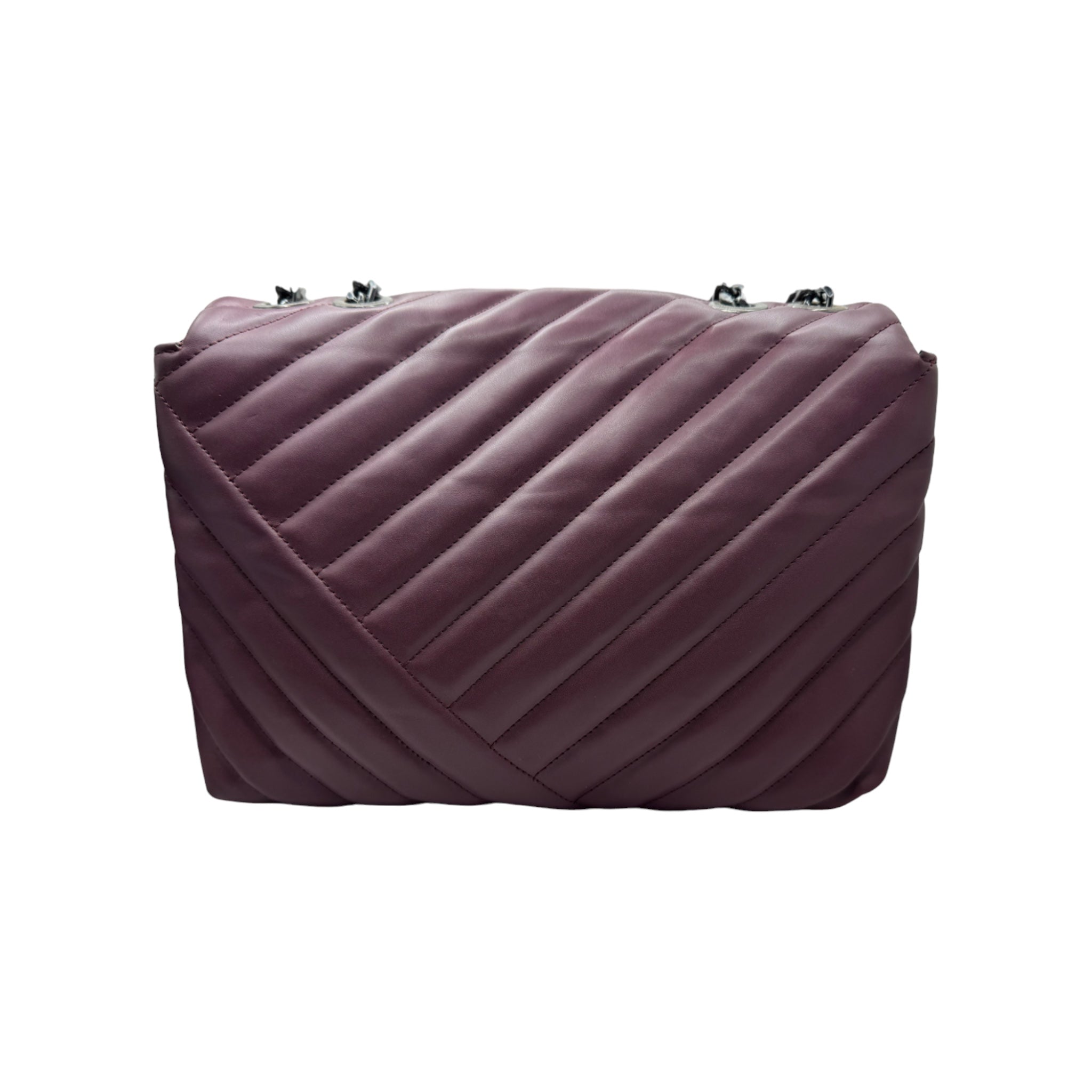 Ladies Leather Pleated Bag.