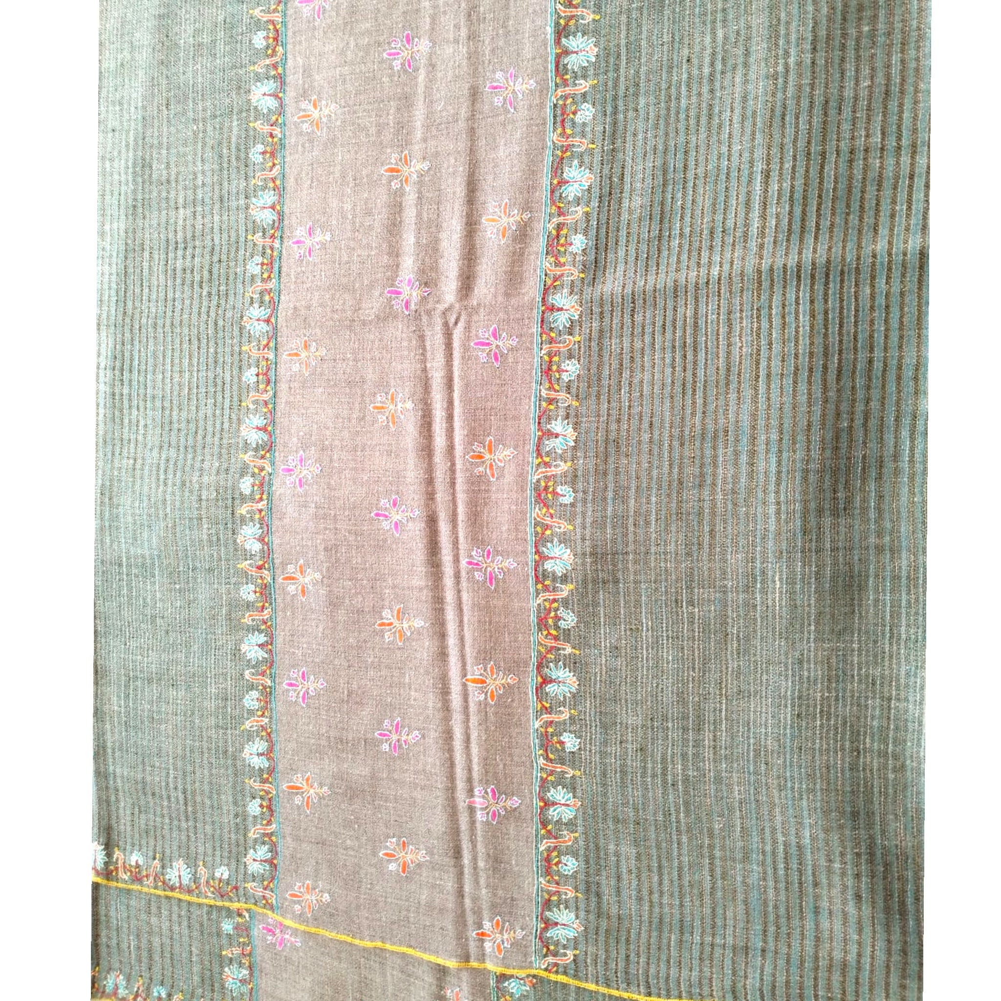 Hand Embroidered Ikat Pashmina
