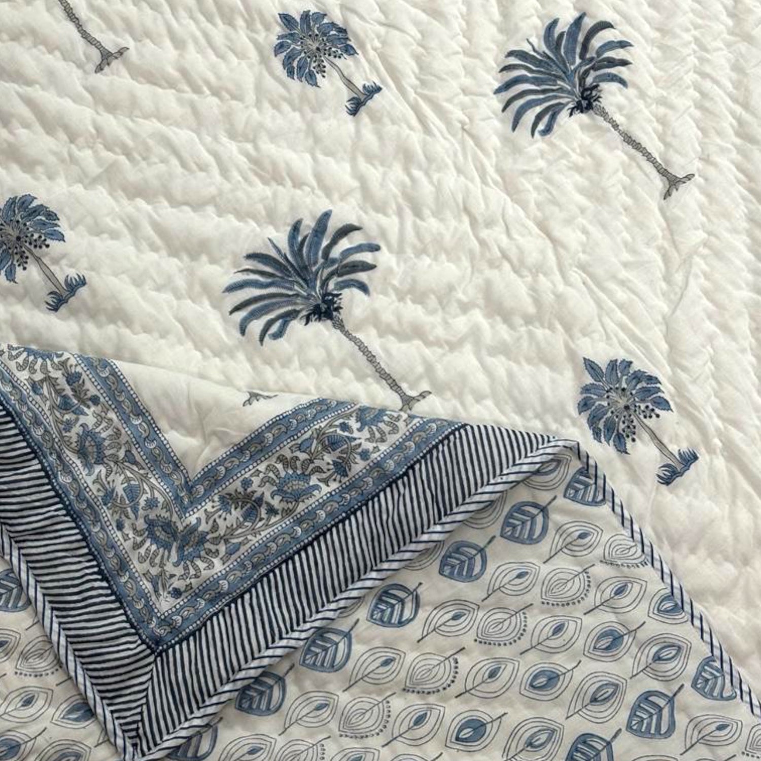 Handblock Cotton Printed Quilt