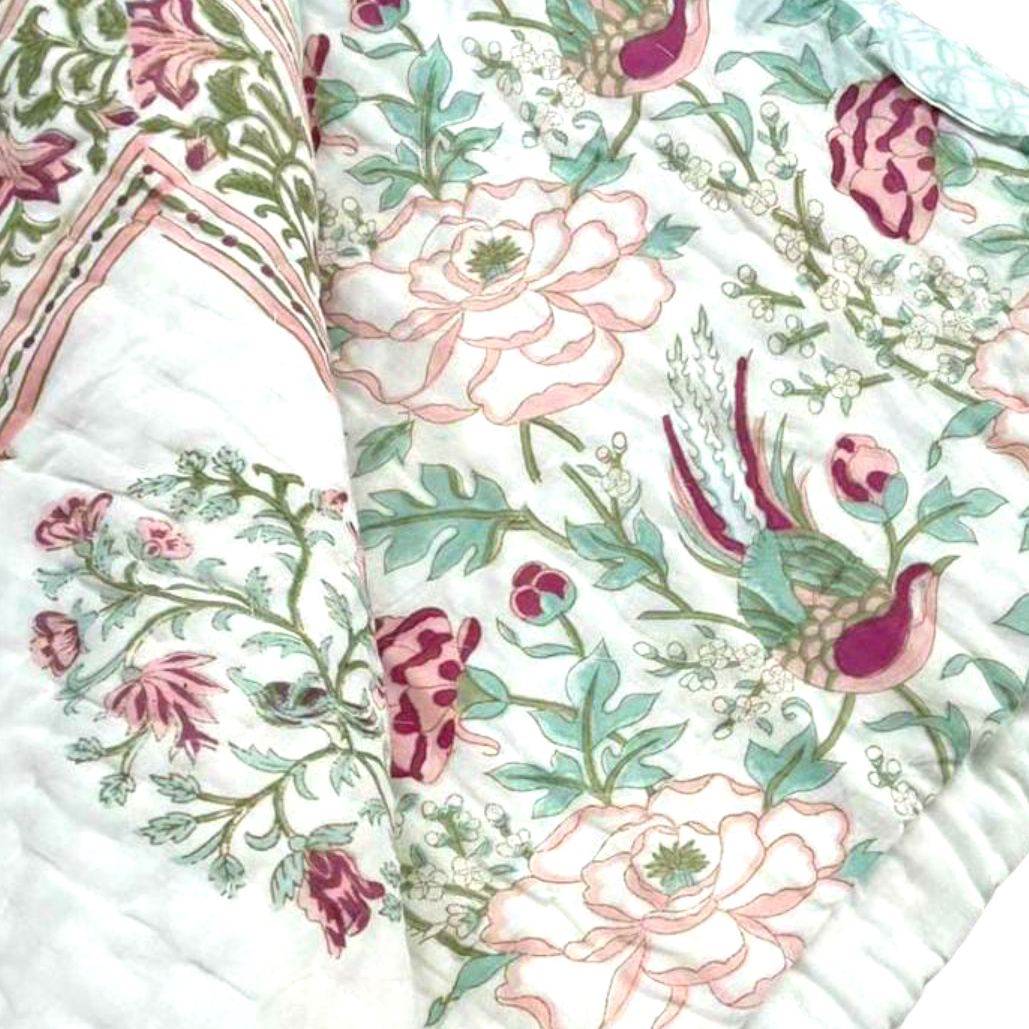 Handblock Cotton Printed Quilt