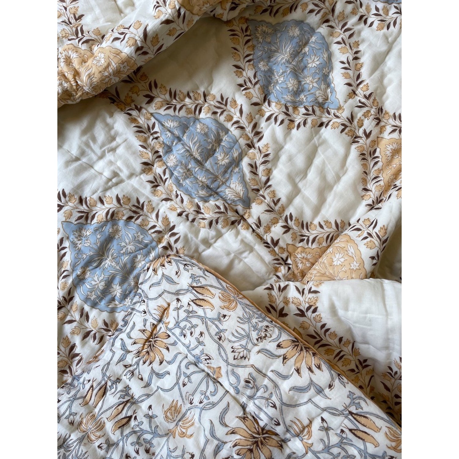 Handblock Cotton Printed Quilt