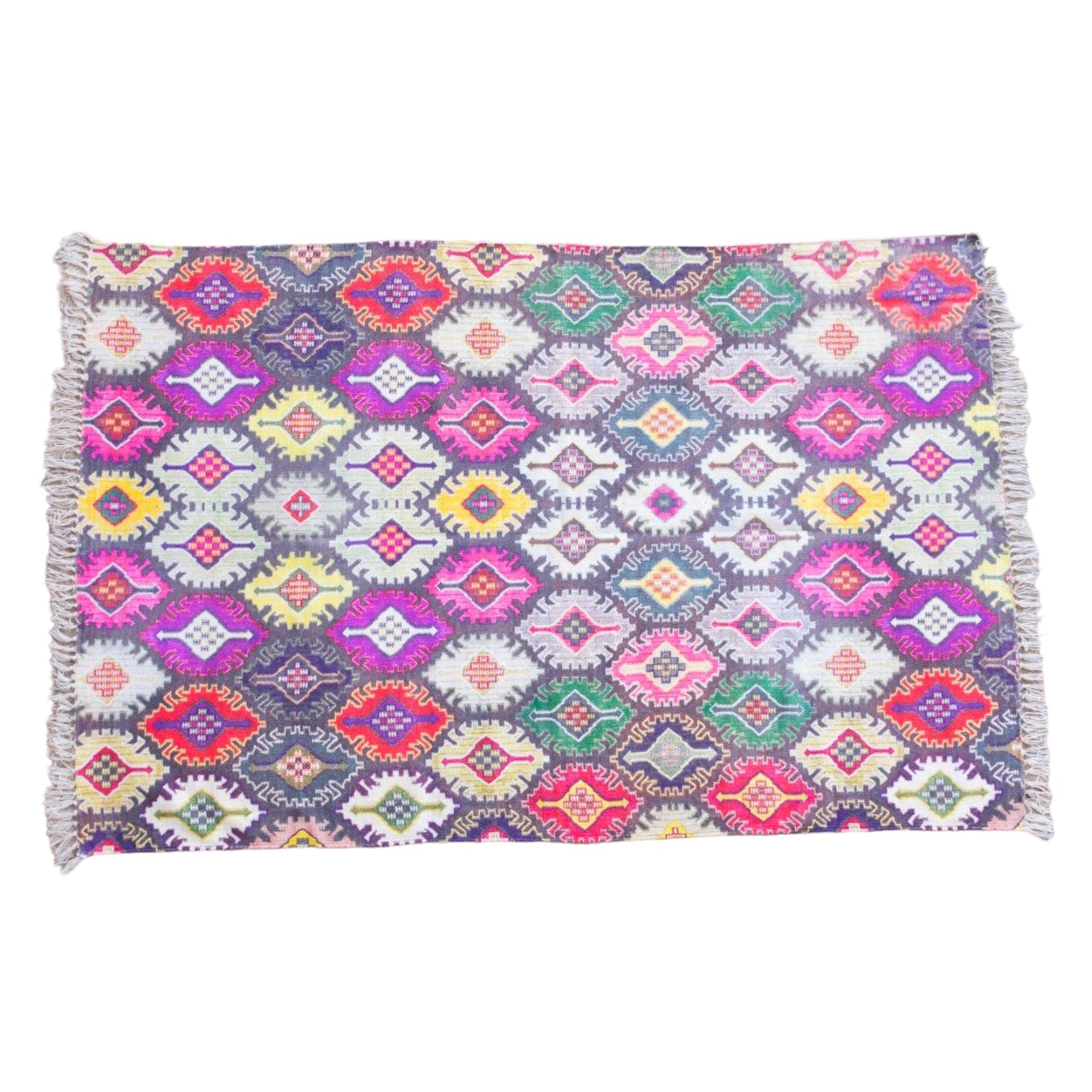 Cotton Purple Digital Printed Rug