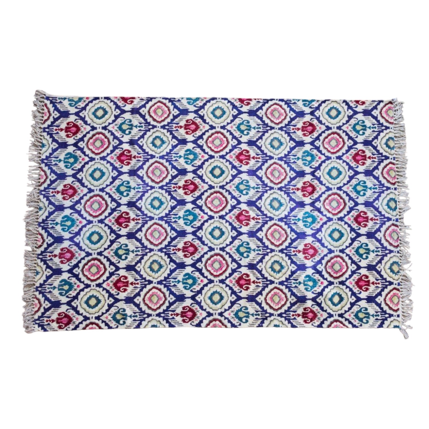 Purple Cotton Digital Printed Rug