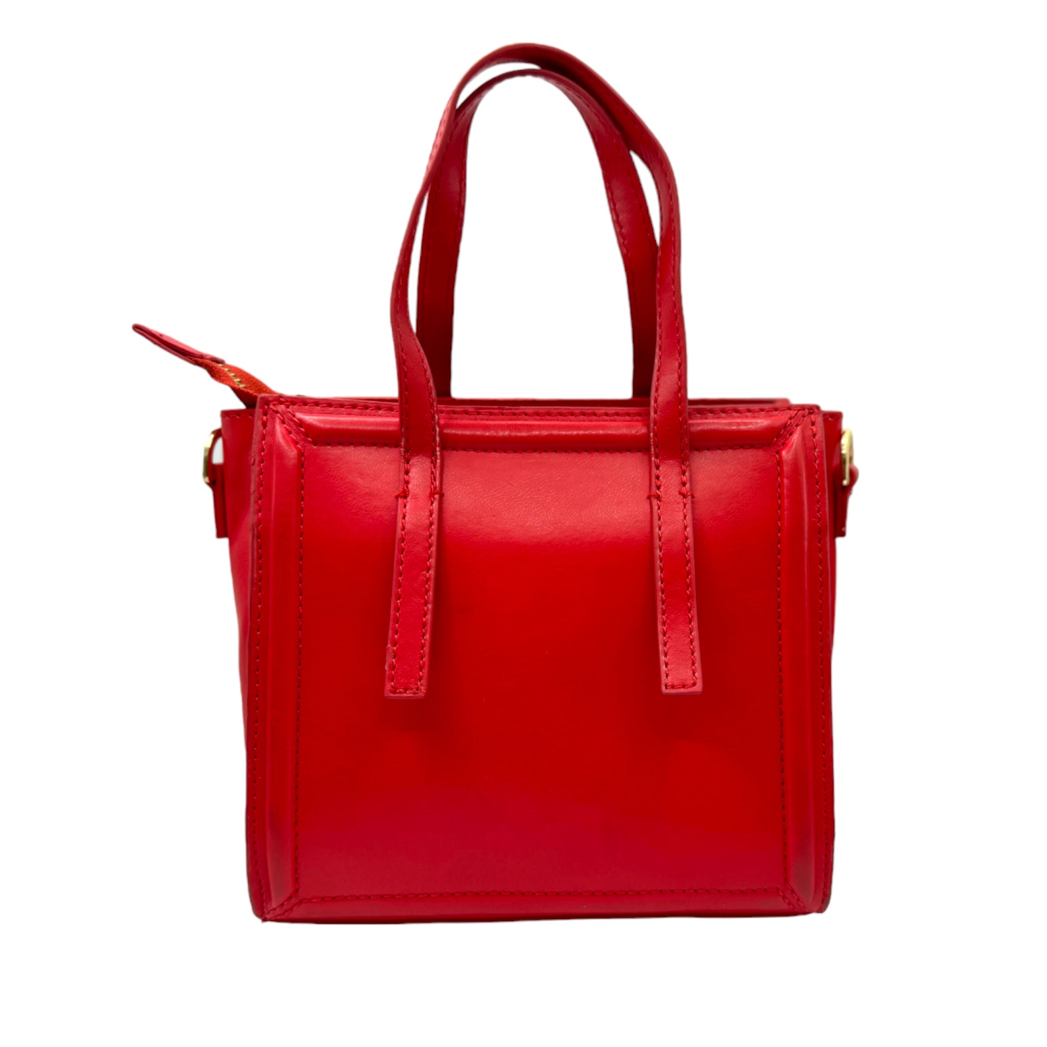 Ladies Leather Bag with  metal chain strap