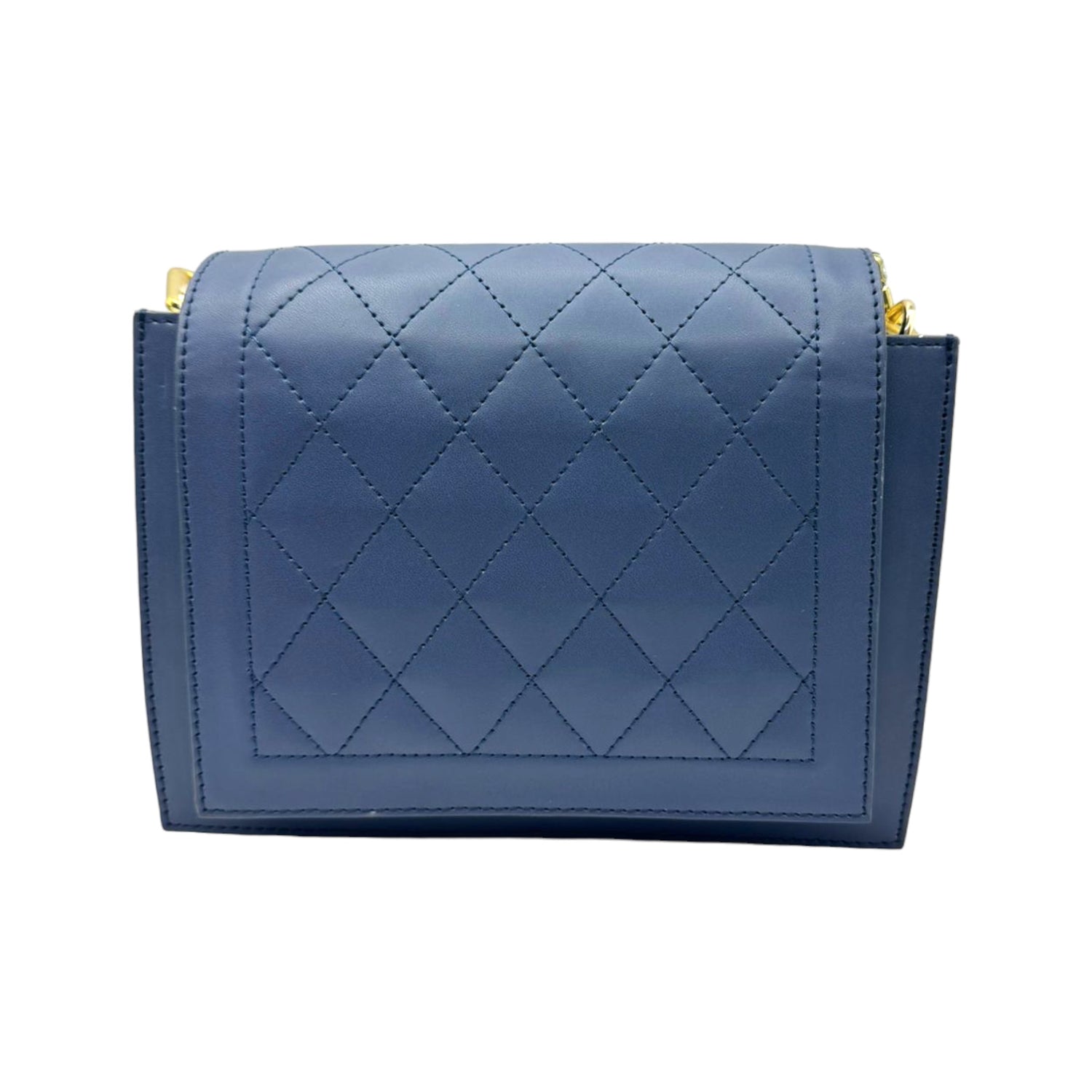 Ladies Leather Quilt Stitch Bags with Metal Chain