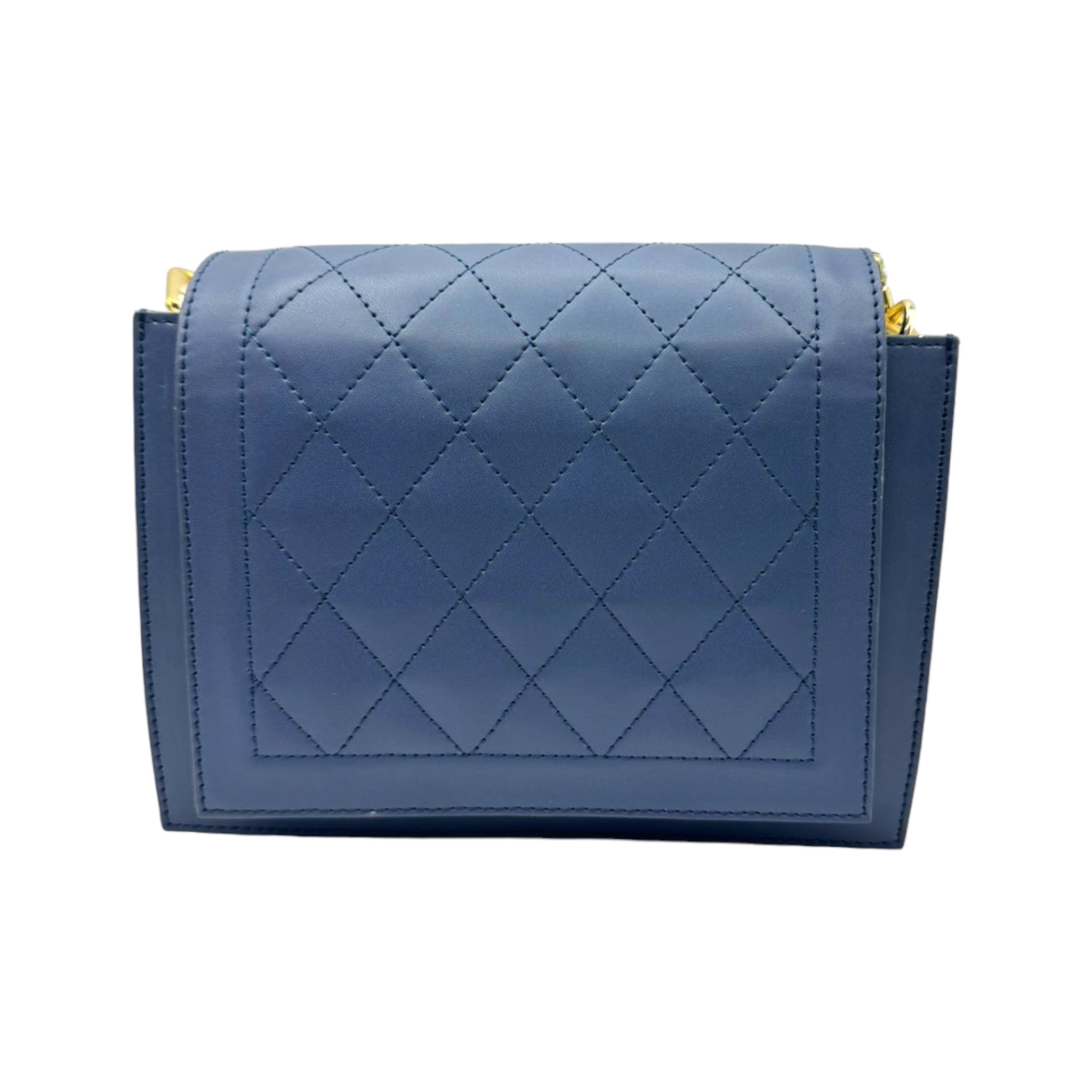 Ladies Leather Quilt Stitch Bags with Metal Chain