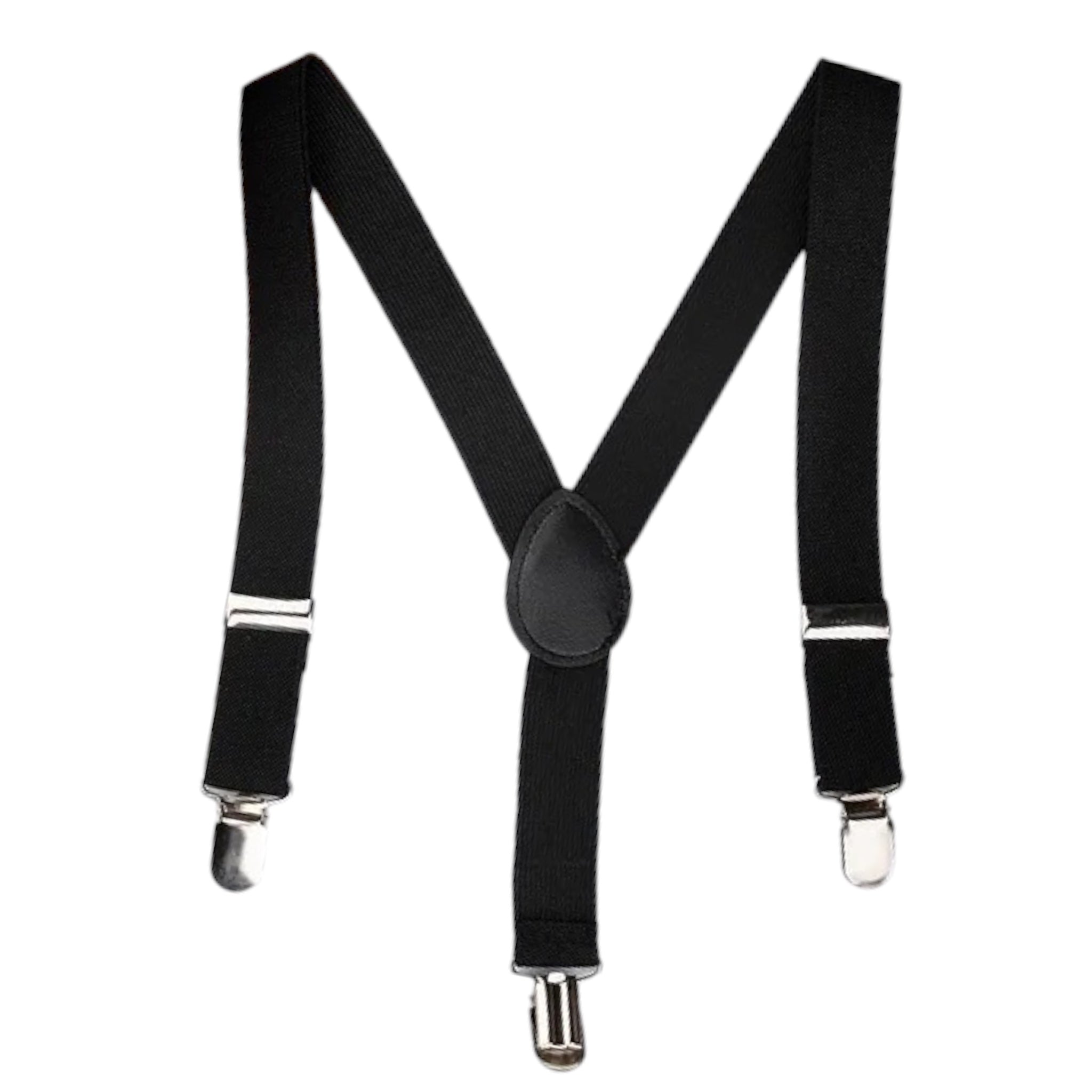 Mens Black Cotton Elastane Suspenders