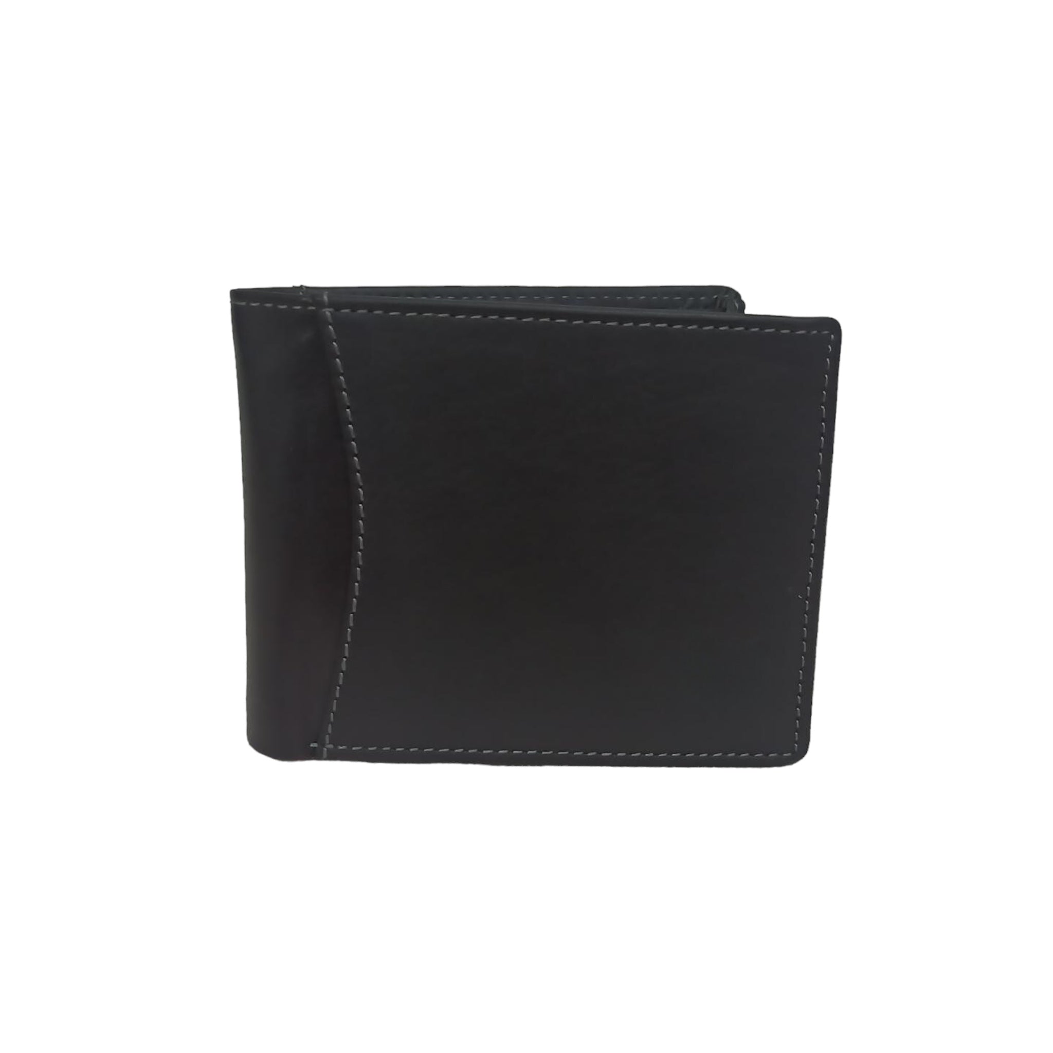 Black Men Wallet with contrast stitch