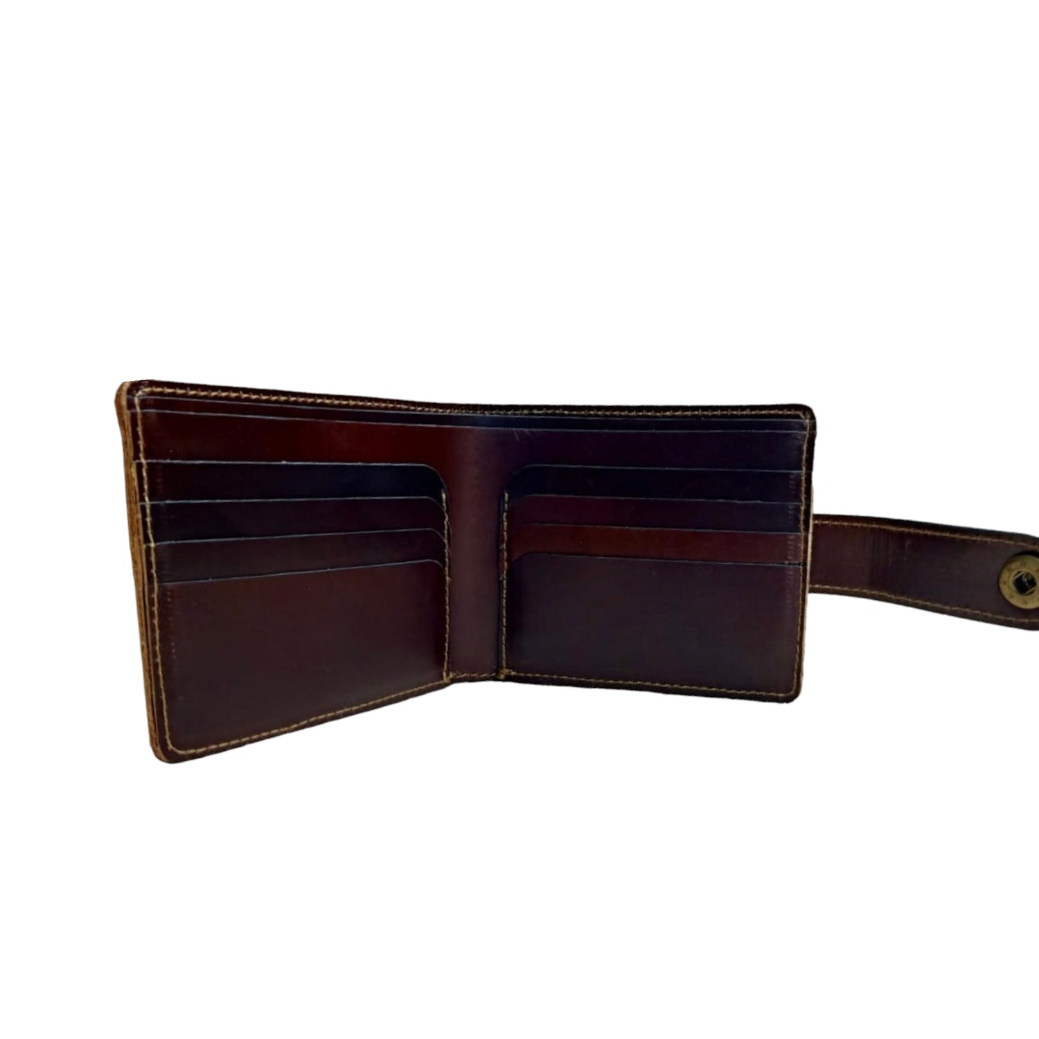 Mens Leather Wallet Pull Up Finish