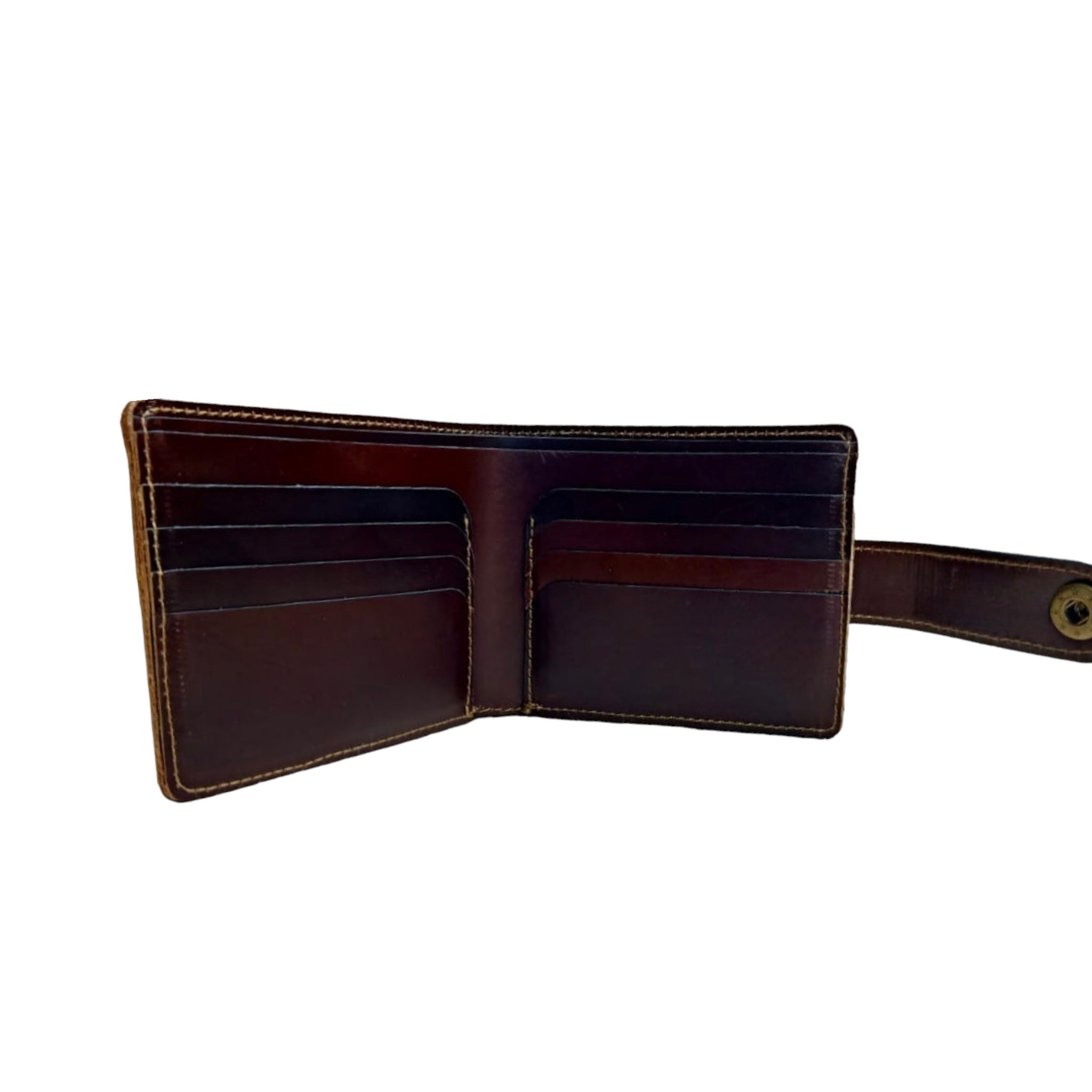 Mens Leather Wallet Pull Up Finish
