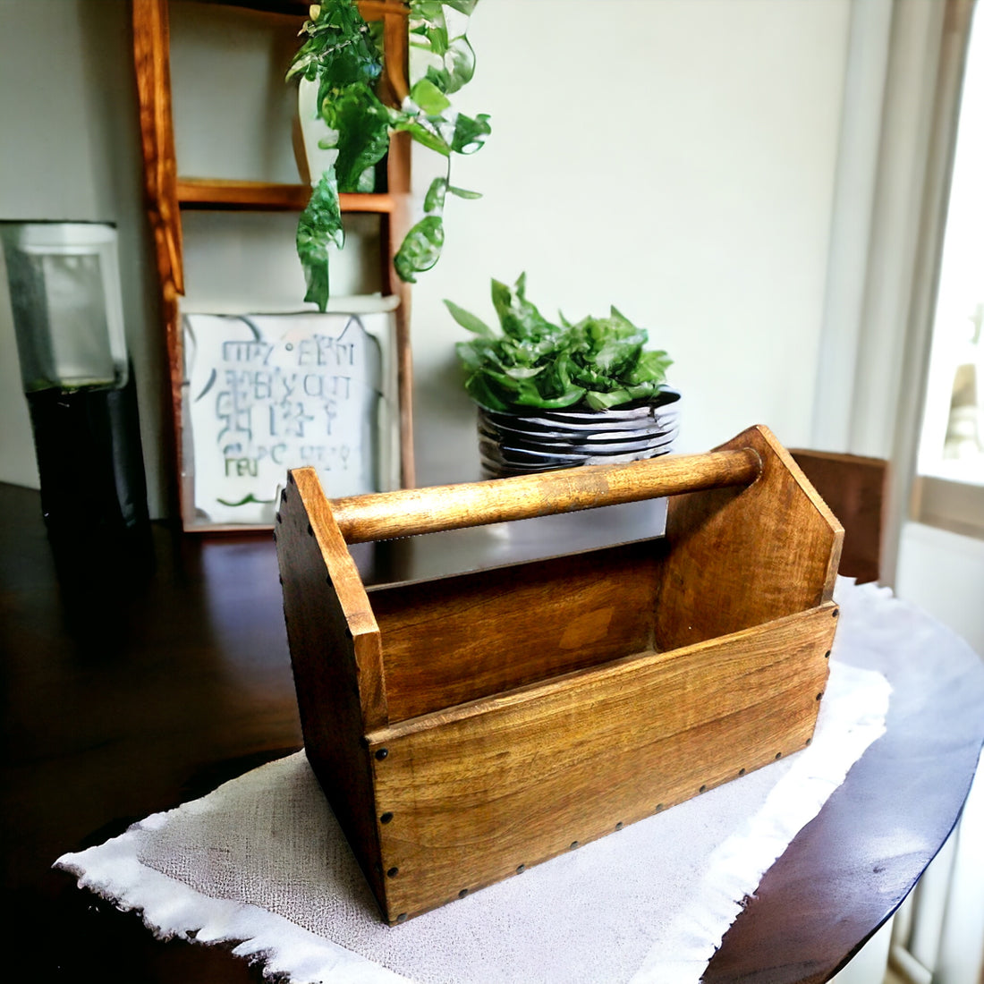 Big Multipurpose Wooden Caddy