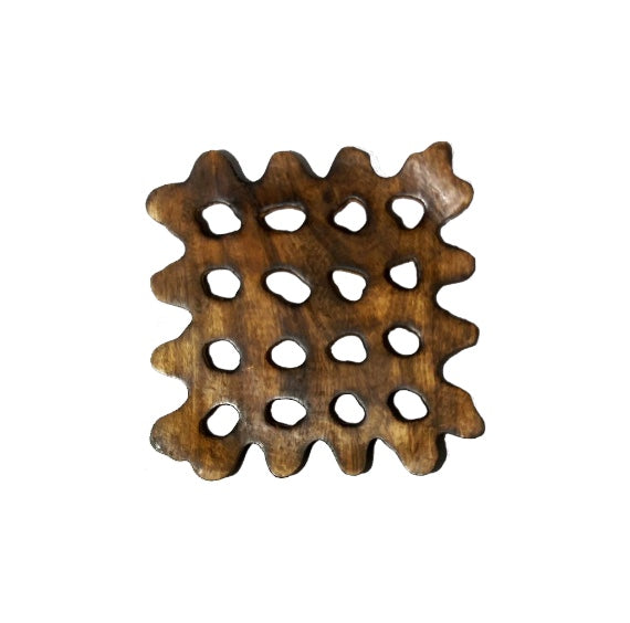 Wooden Polka cut Trivet