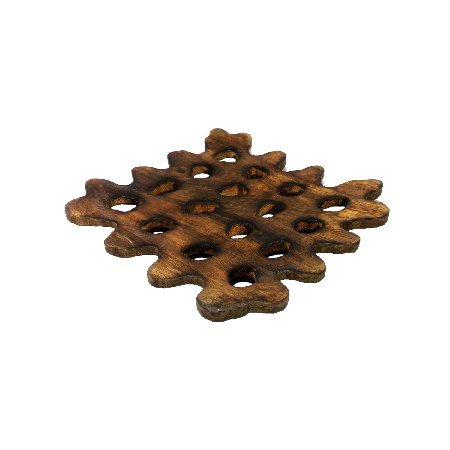 Wooden Polka cut Trivet