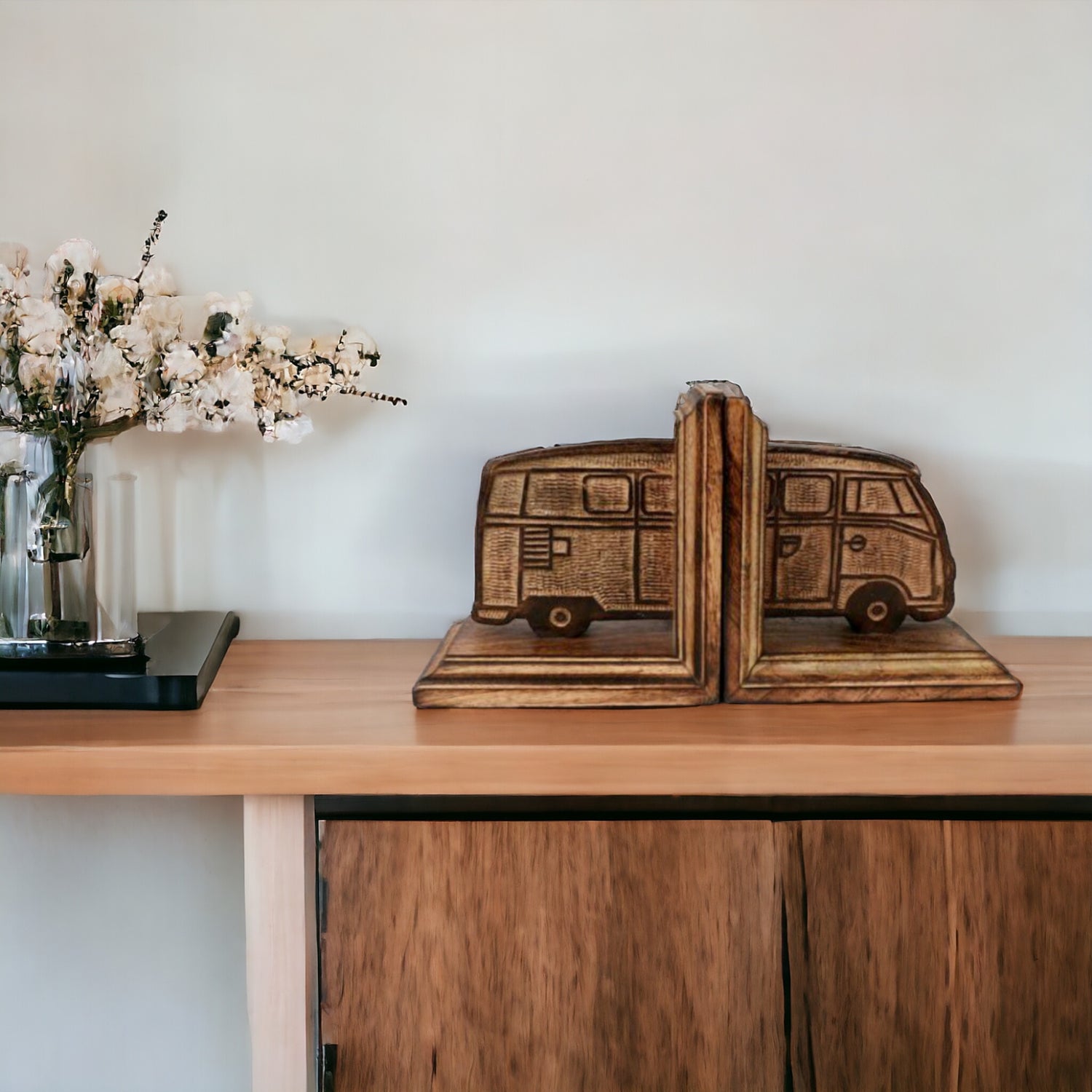 Wooden Car Bookend