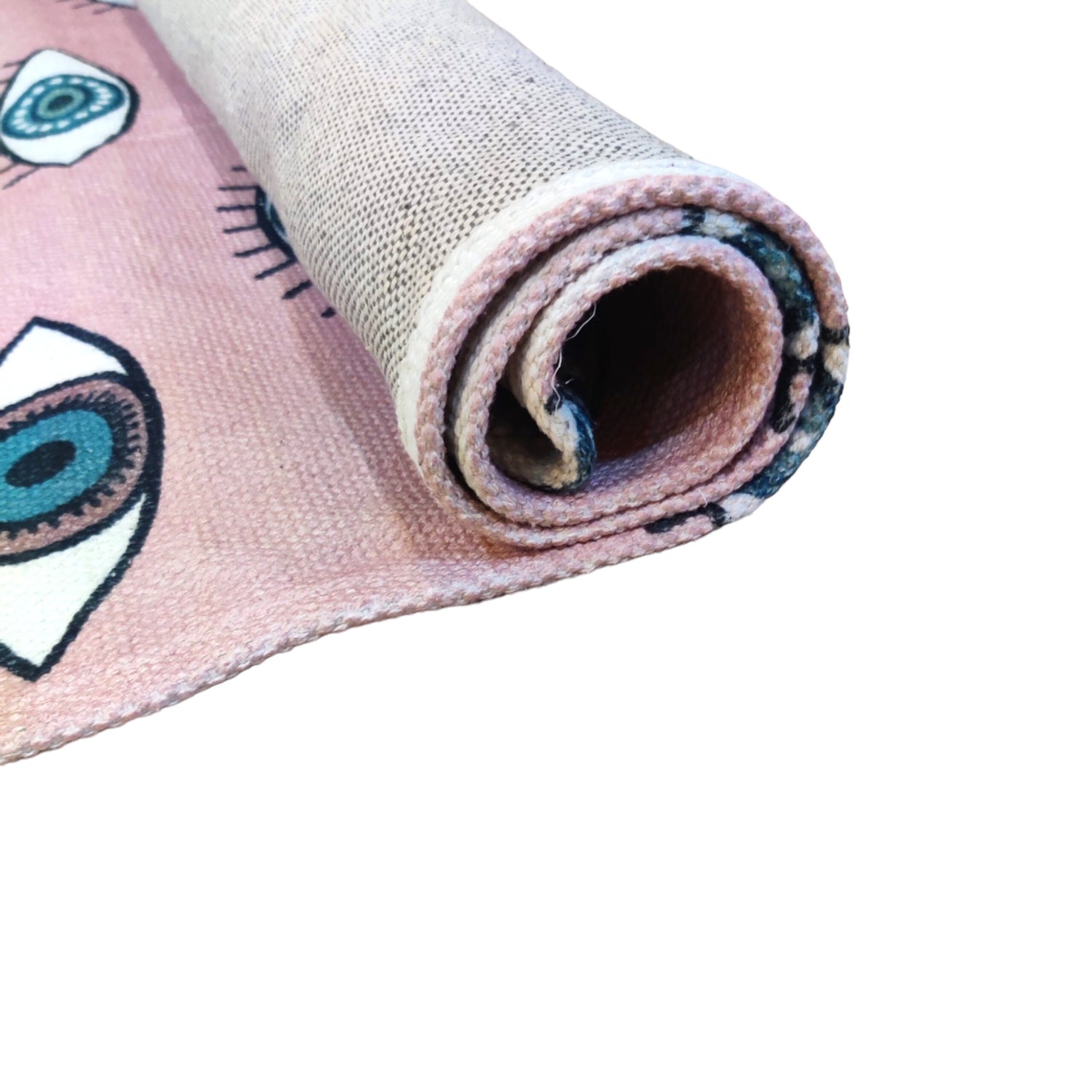 Pink Eye Print Eco-Friendly Yoga Mat