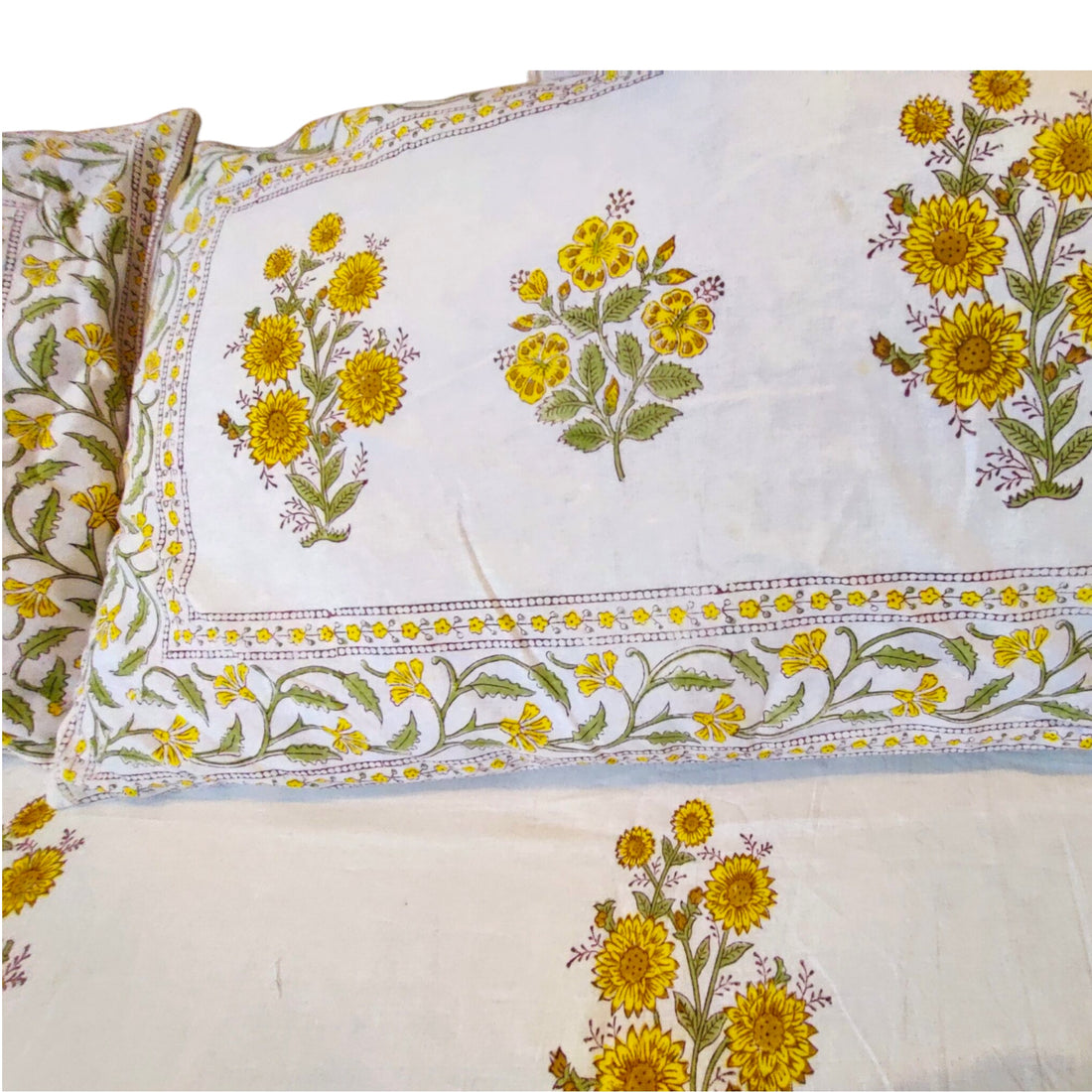 Pure cotton Blockprint Red Flower