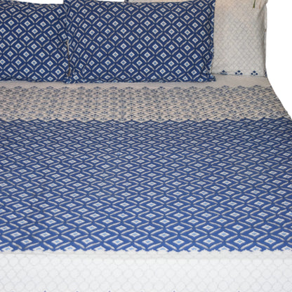 Pure Cotton Blockprint Crossbox Bedsheet