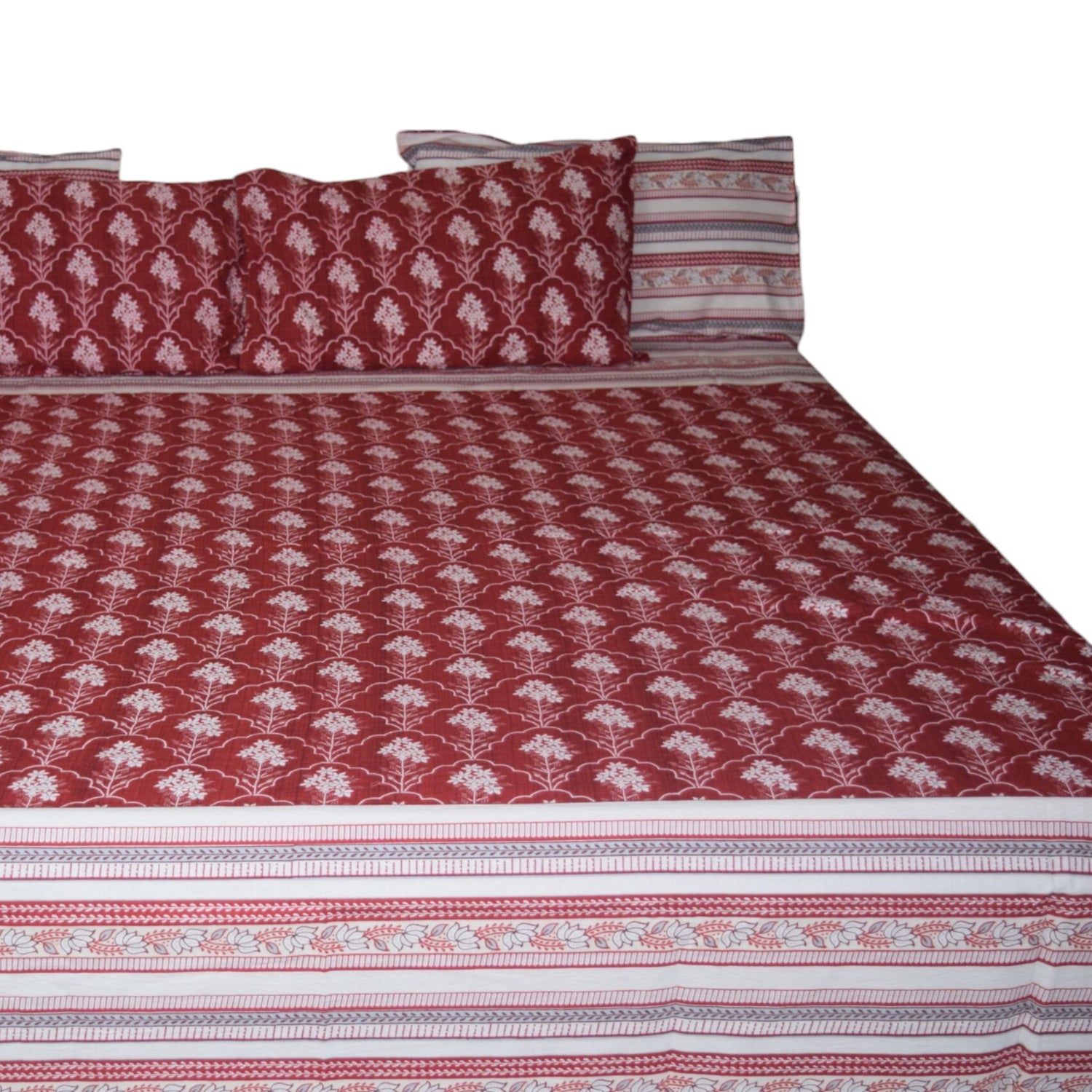 Pure cotton Flower Print Bedsheet