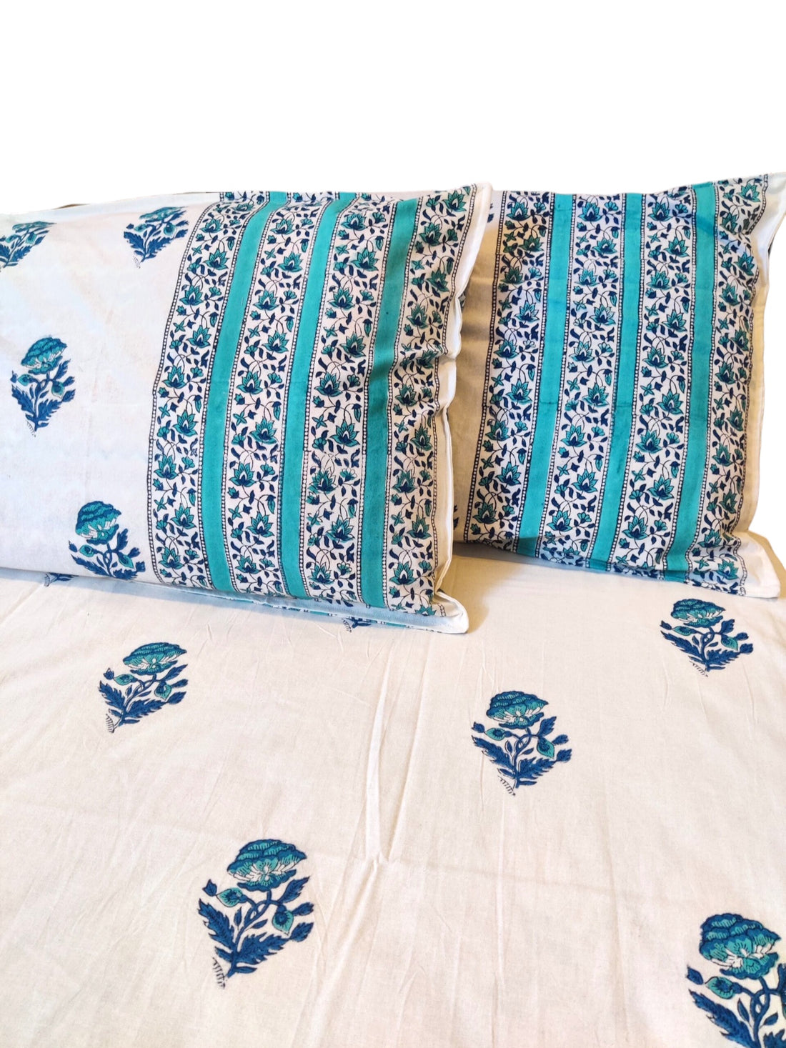 Pure cotton Blockprint Blue Flower