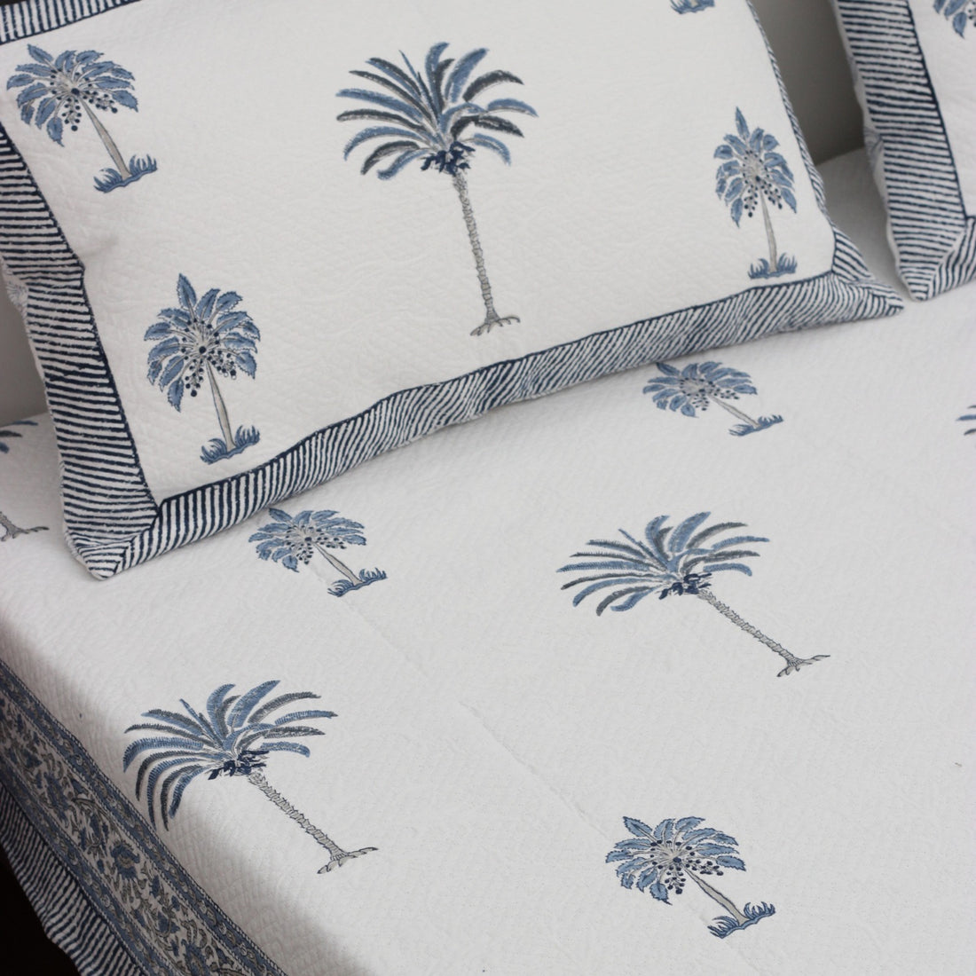 Palm Tree Cotton Jacquard Bedcovers