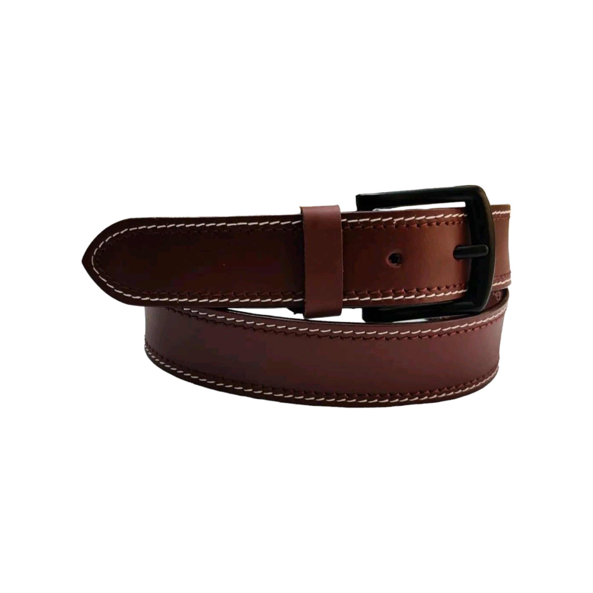 Men Contrast Stitch Powder Coated Buckle.