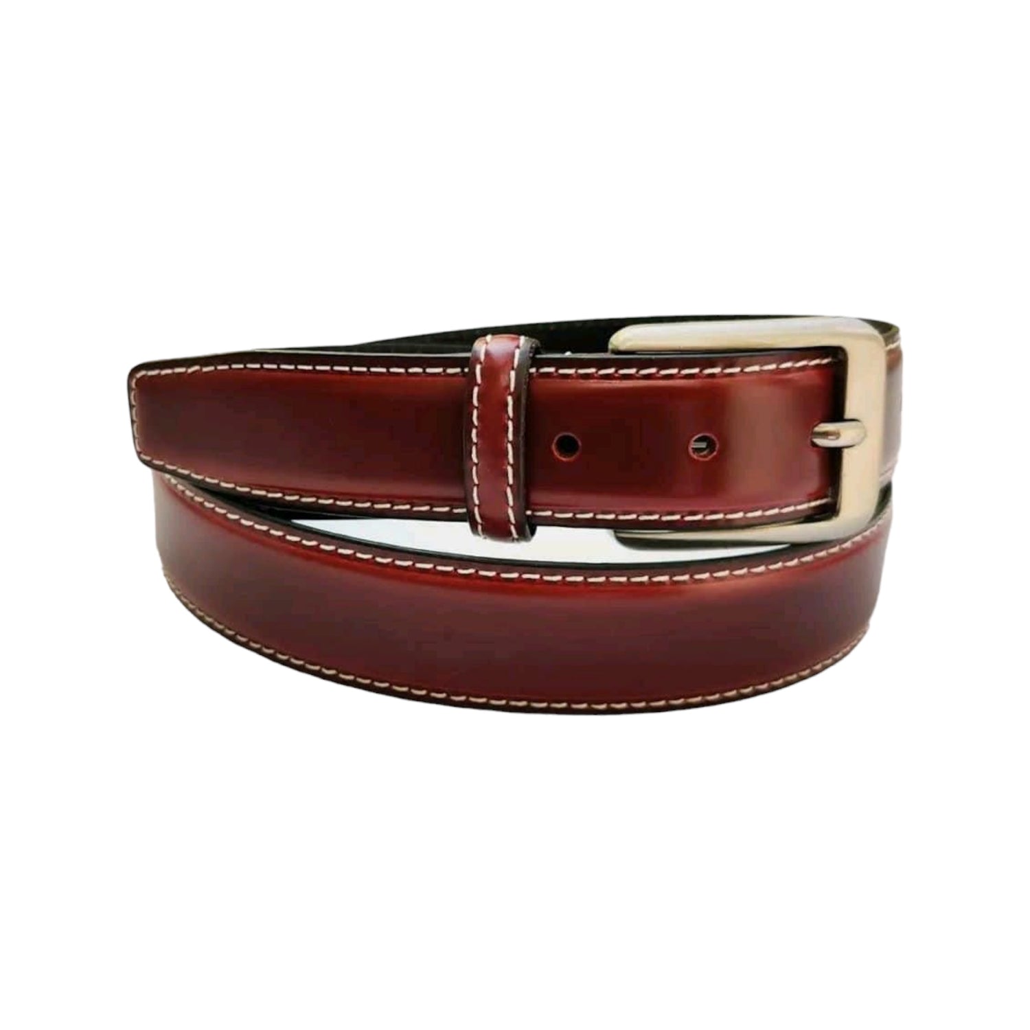 Mens Leather Waxy Finish Belt