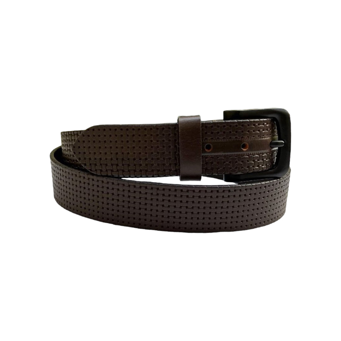 Mens Perforated Leather Belt