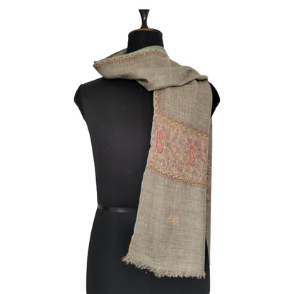 Paisley Tan Pashmina Stole