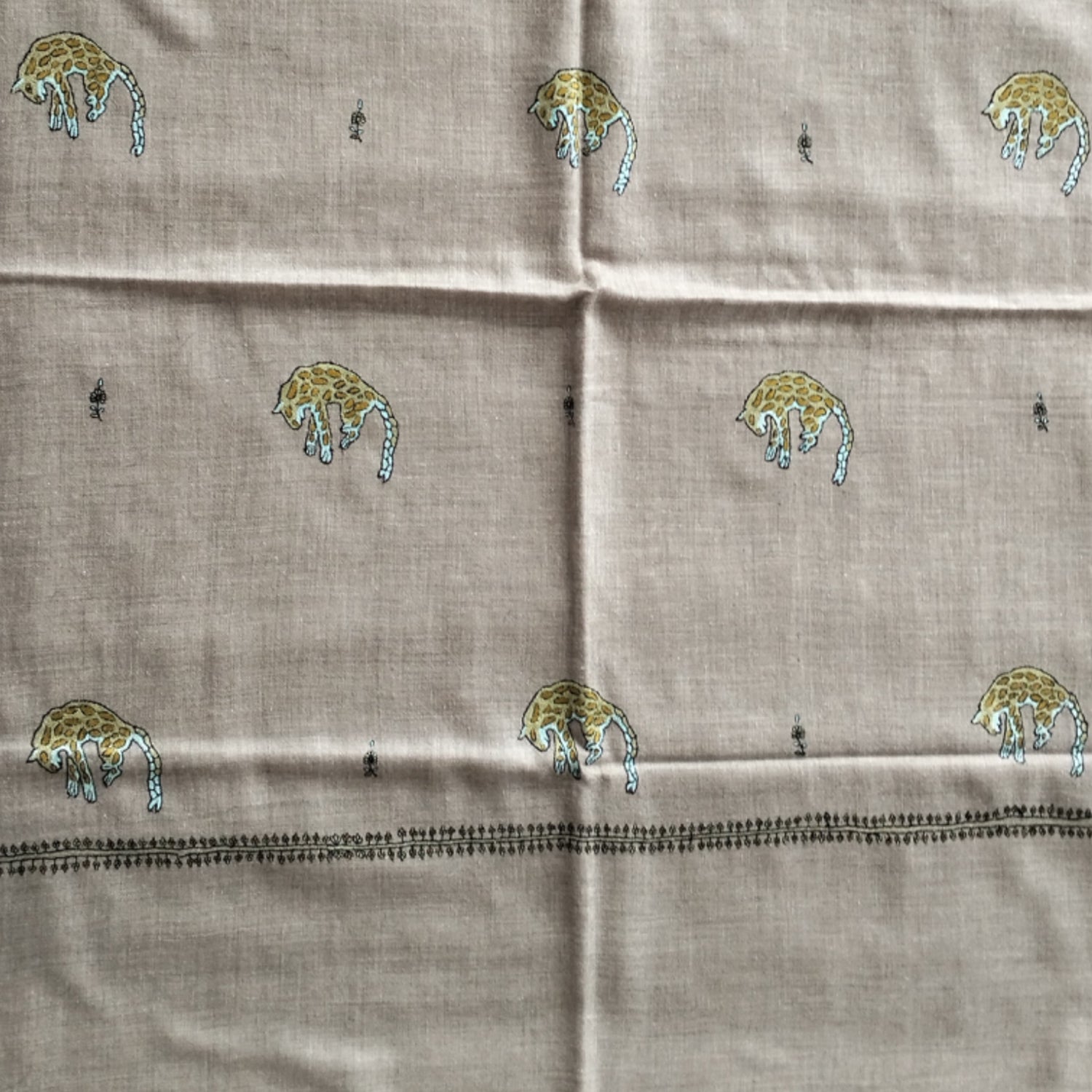 Natural Handwoven Motif Pashmina