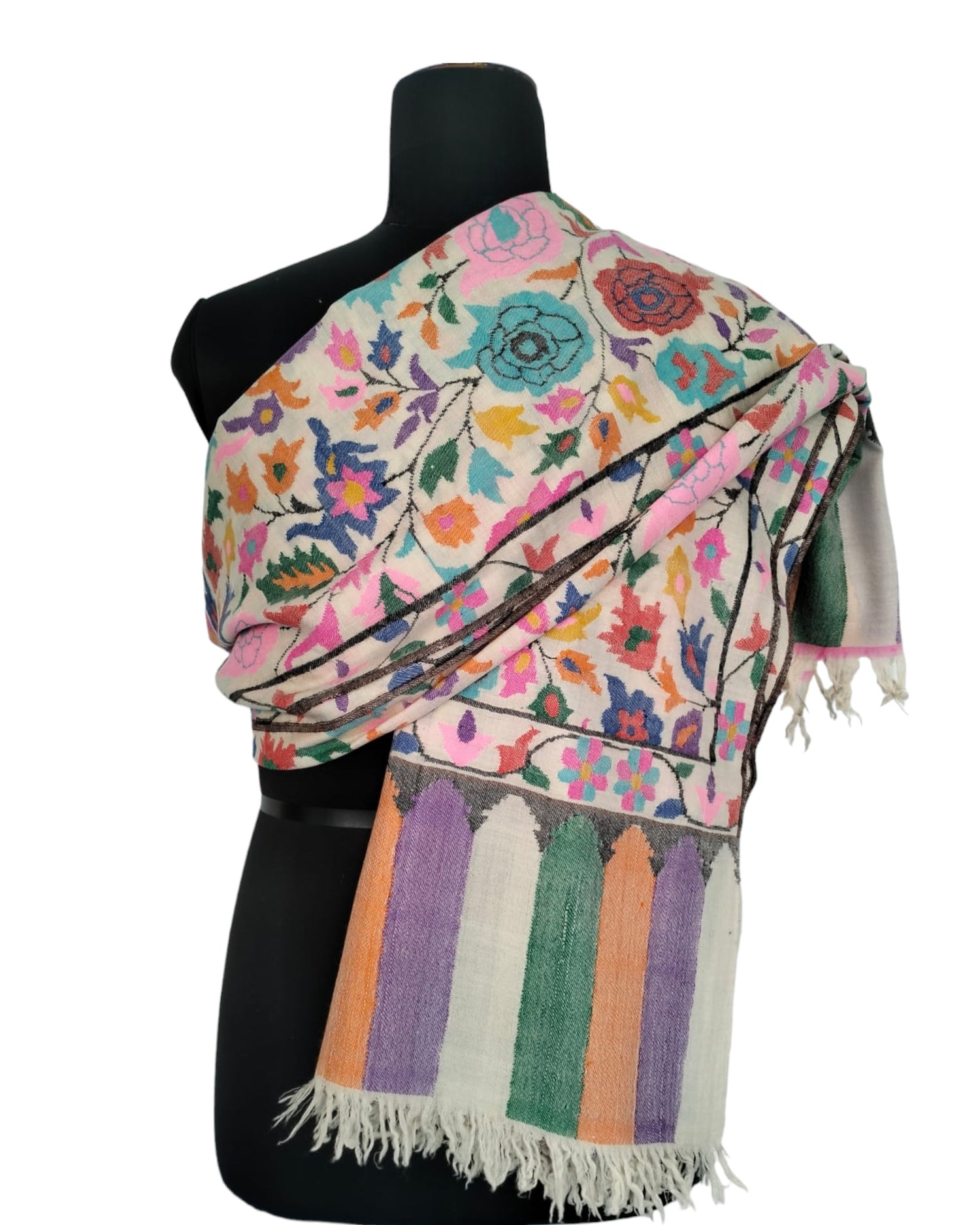 Colourful Floral Pashmina