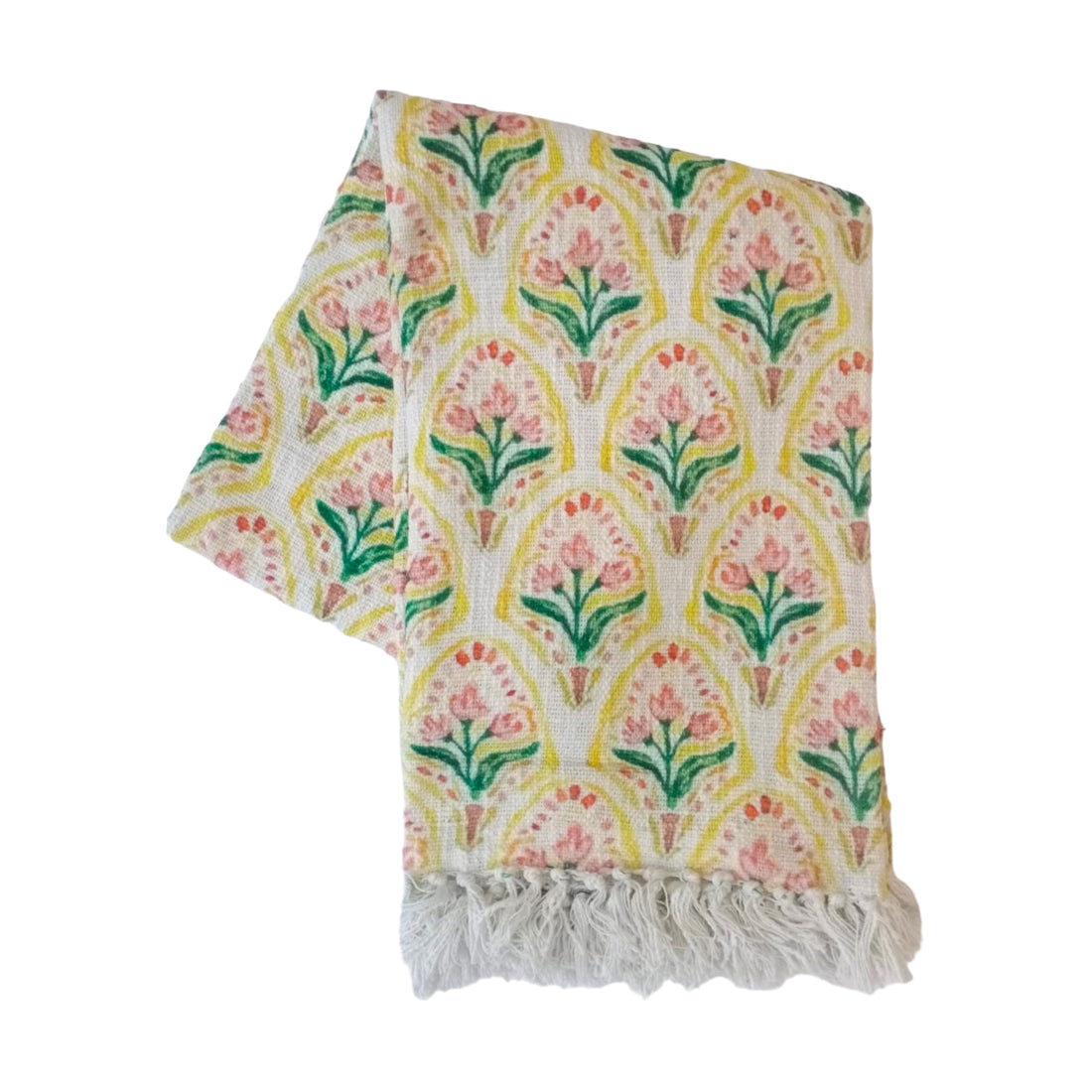 Natural Cotton Autumn Digital Print Sofa Throw