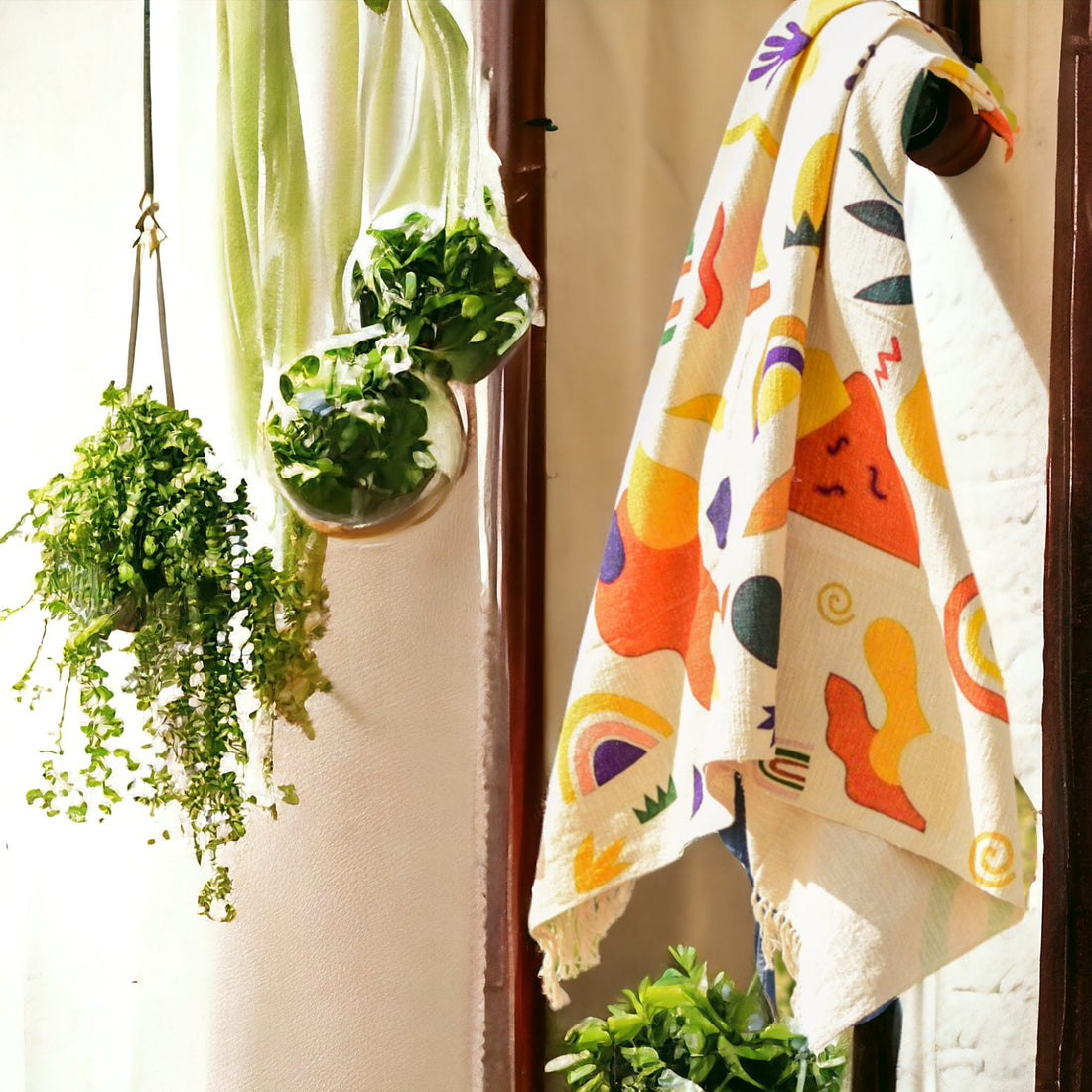 Natural Cotton Kids Digital Print Sofa Throw