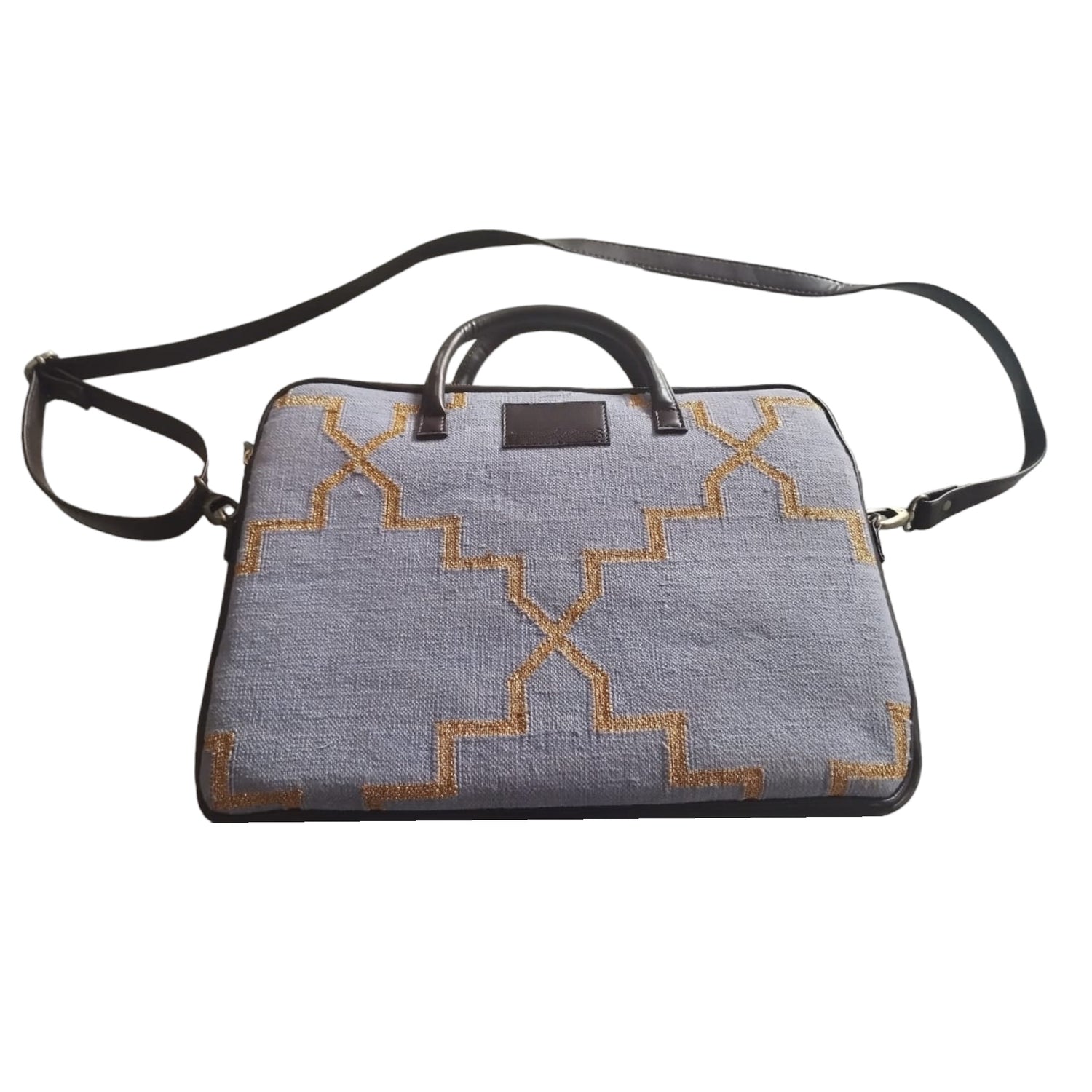 Dhurrie Woven Shoulder Laptop Bag