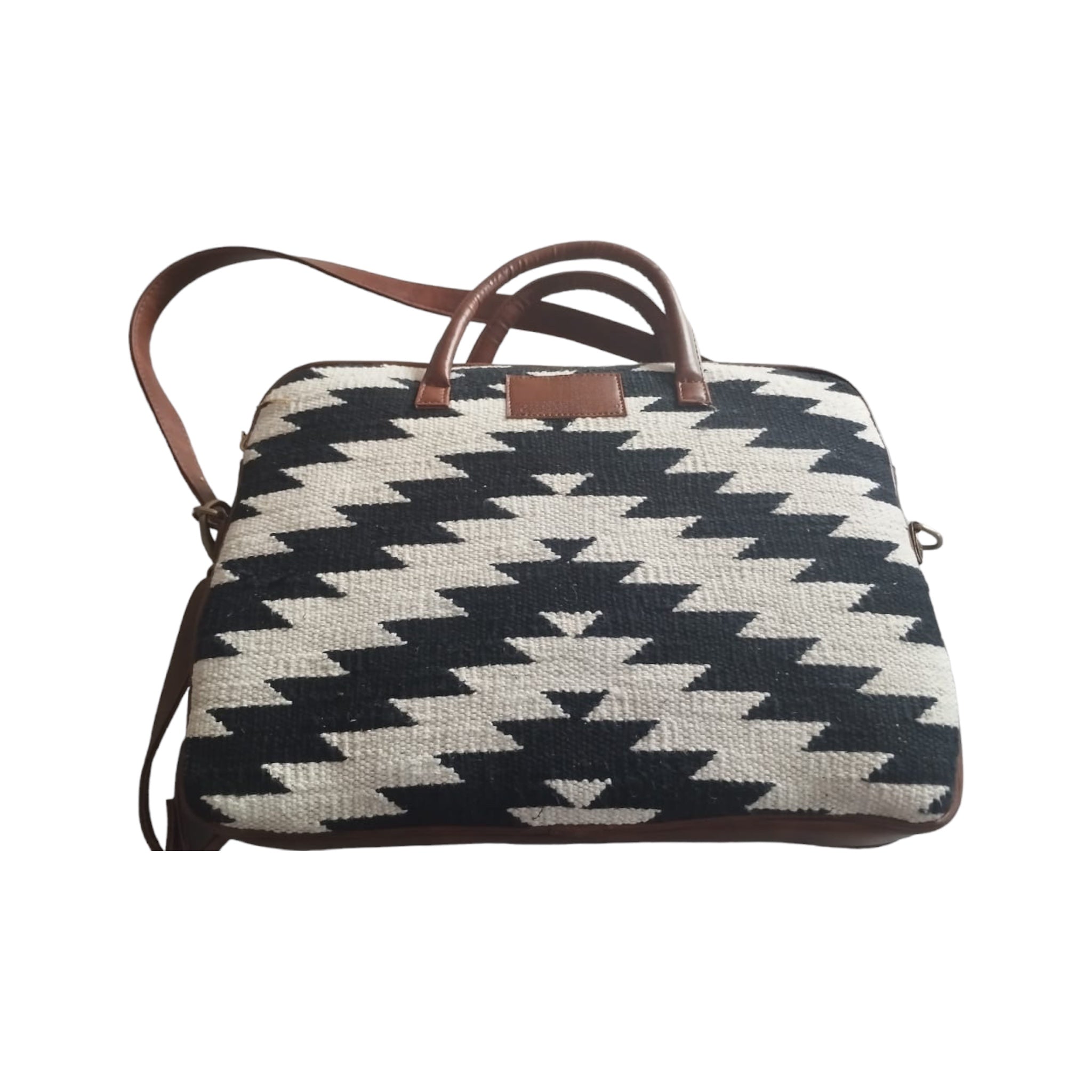 Dhurrie Woven Shoulder Laptop Bag