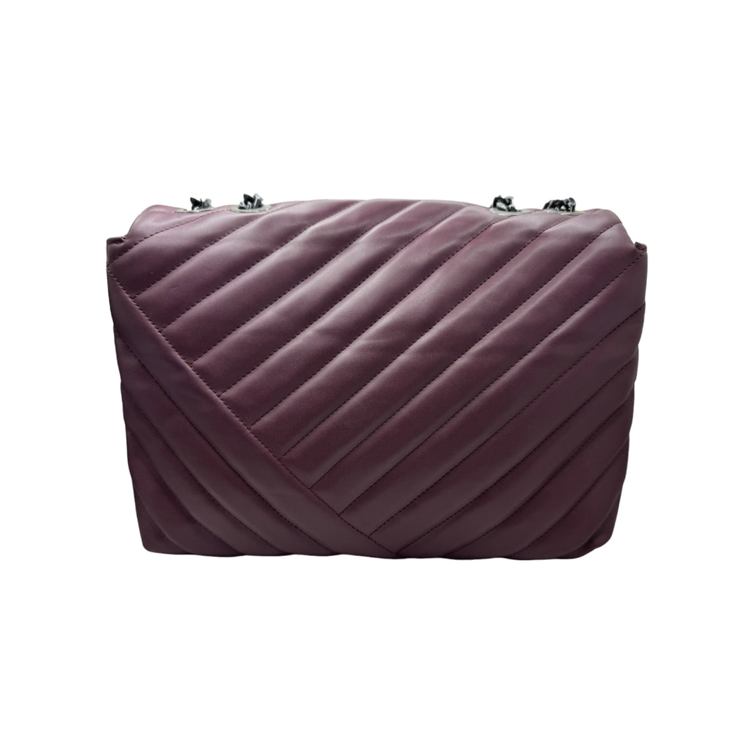 Ladies Leather Pleated Bag.