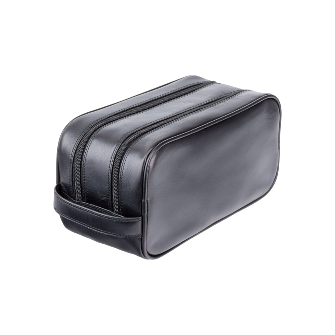 Leather Glossy Finish Toiletry Bag