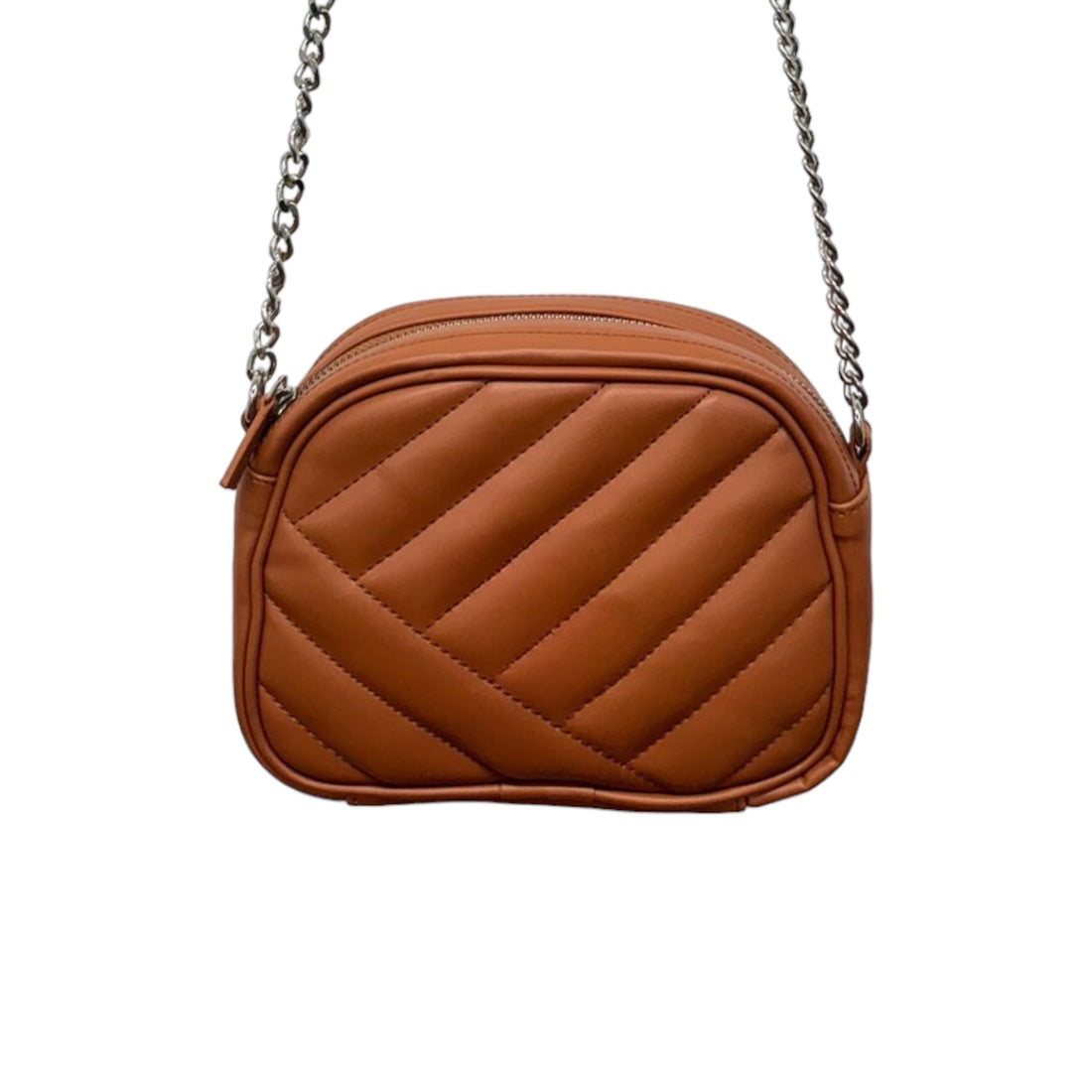 Ladies Leather Quilted Sling Bag