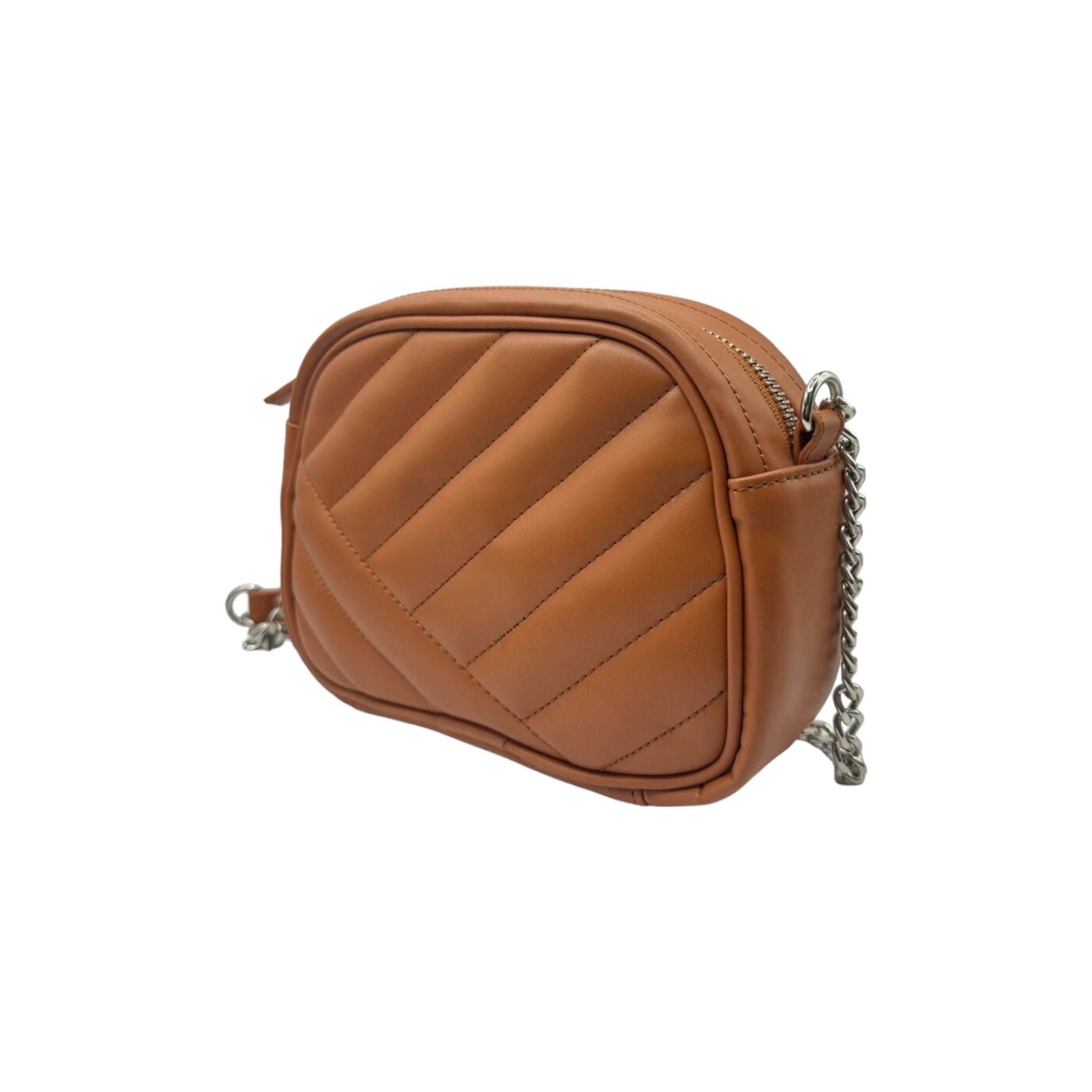 Ladies Leather Quilted Sling Bag